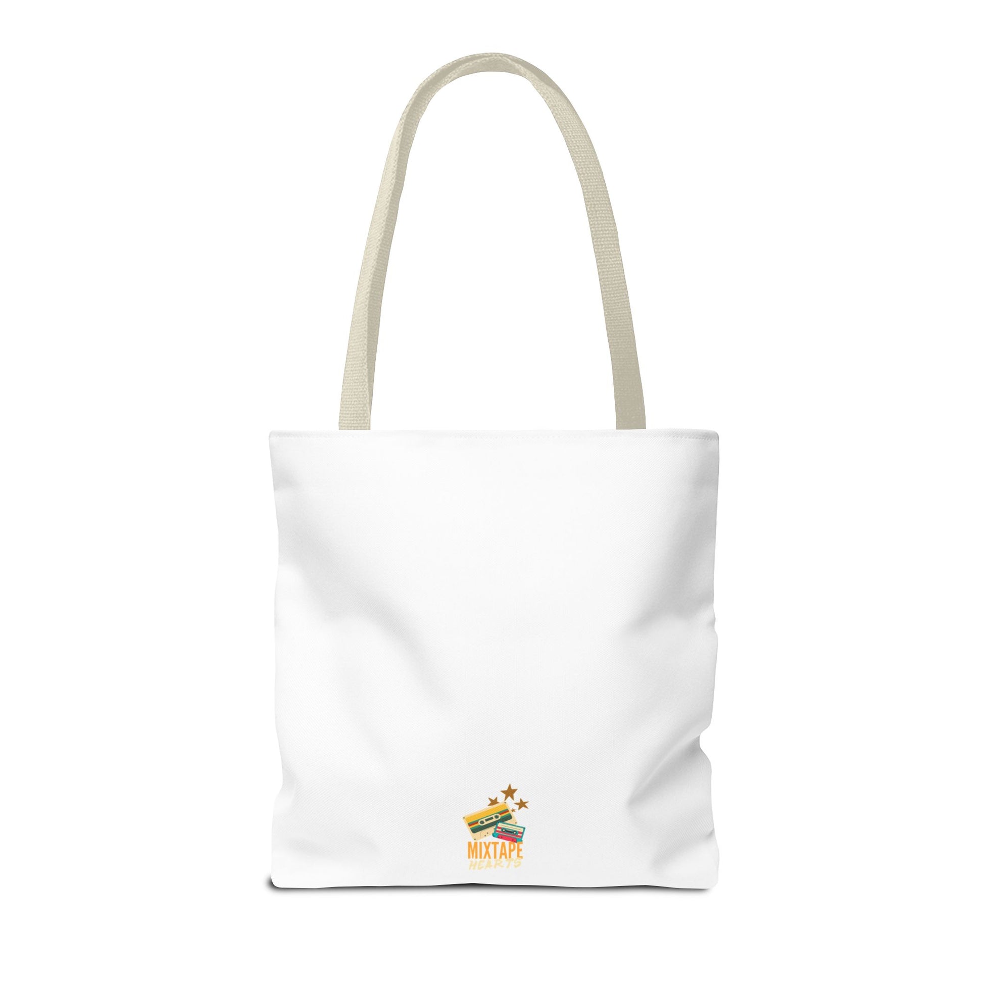 Too Many Posters, Not Enough Wall – Fangirl Era Tote Bag - AOP, Fun and Stylish, Perfect for Music Lovers, Gift for Friends, Everyday Use, Beach Bag, Eco-Friendly - Mixtape Hearts