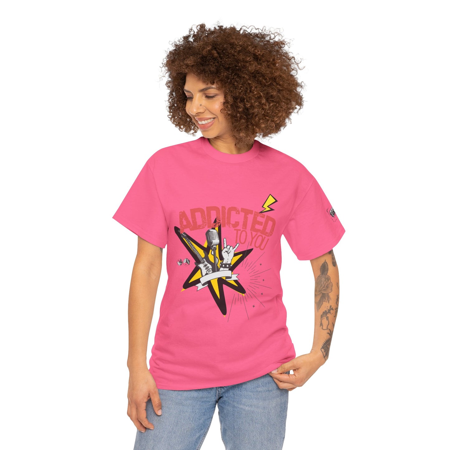 "Addicted to You" – Sad Songs & Soft Cotton Tee | Casual Graphic Tee, Gift for Music Lovers, Trendy Streetwear, Comfortable Everyday Wear, [...] - Mixtape Hearts