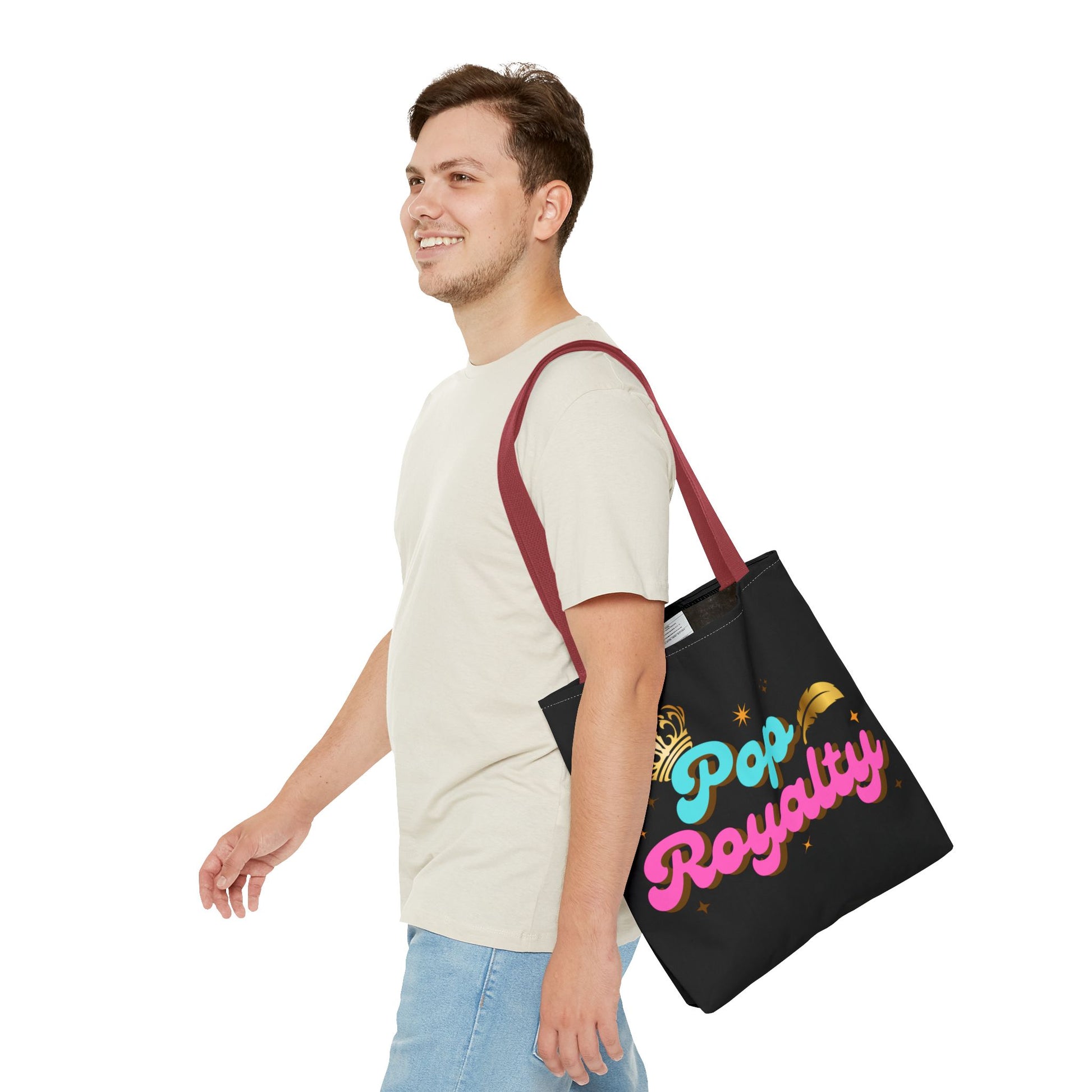 Pop Royalty – Nostalgic Music Tote - Mixtape Hearts