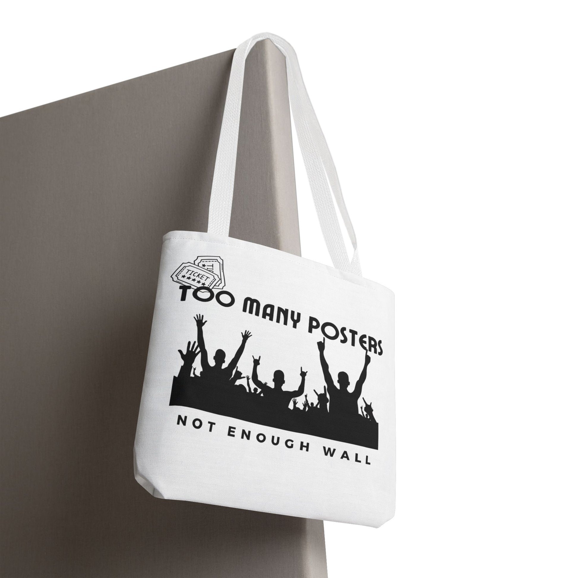 Too Many Posters, Not Enough Wall – Fangirl Era Tote Bag - AOP, Fun and Stylish, Perfect for Music Lovers, Gift for Friends, Everyday Use, Beach Bag, Eco-Friendly - Mixtape Hearts