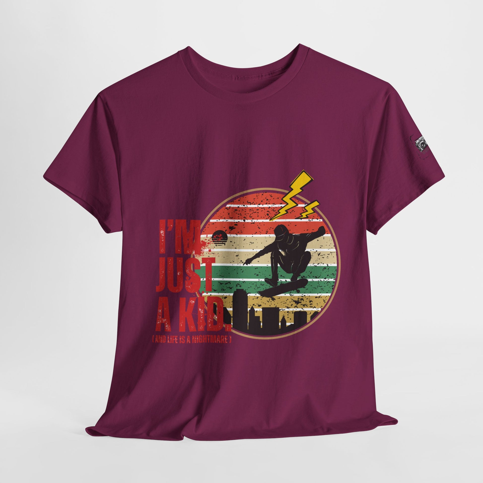 I’m Just a Kid T-Shirt – 2000s Pop Punk Graphic Tee Inspired by Simple Plan, Unisex Cotton T-Shirt, Gift for Young Explorers, Playful Design for All Ages - Mixtape Hearts