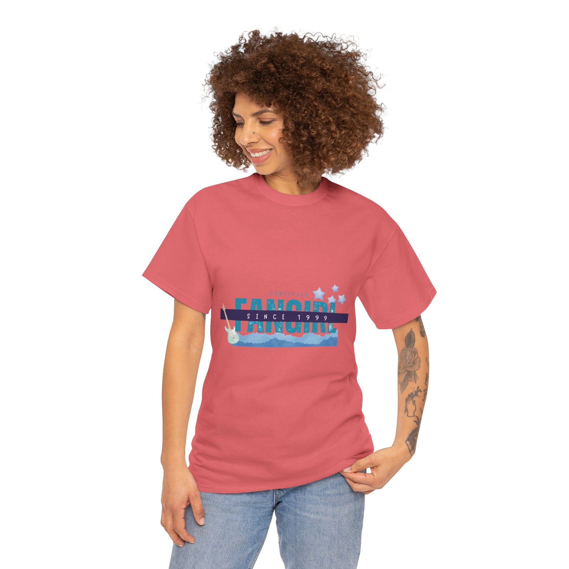 Certified Fangirl Since 1999 – Retro Pop Music Tee, Casual Tee, Graphic T-Shirt, Gift for Fans, Summer Wear, Everyday Comfort - Mixtape Hearts