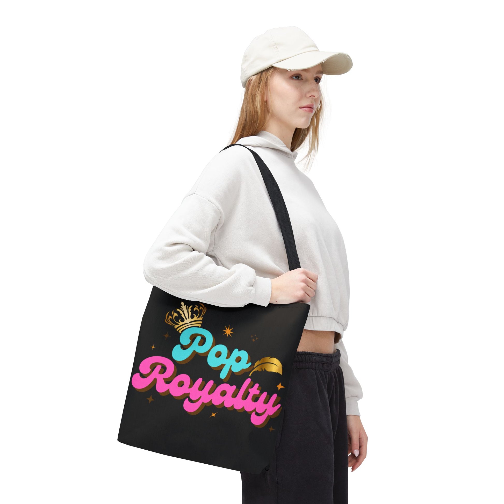 Pop Royalty – Nostalgic Music Tote - Mixtape Hearts