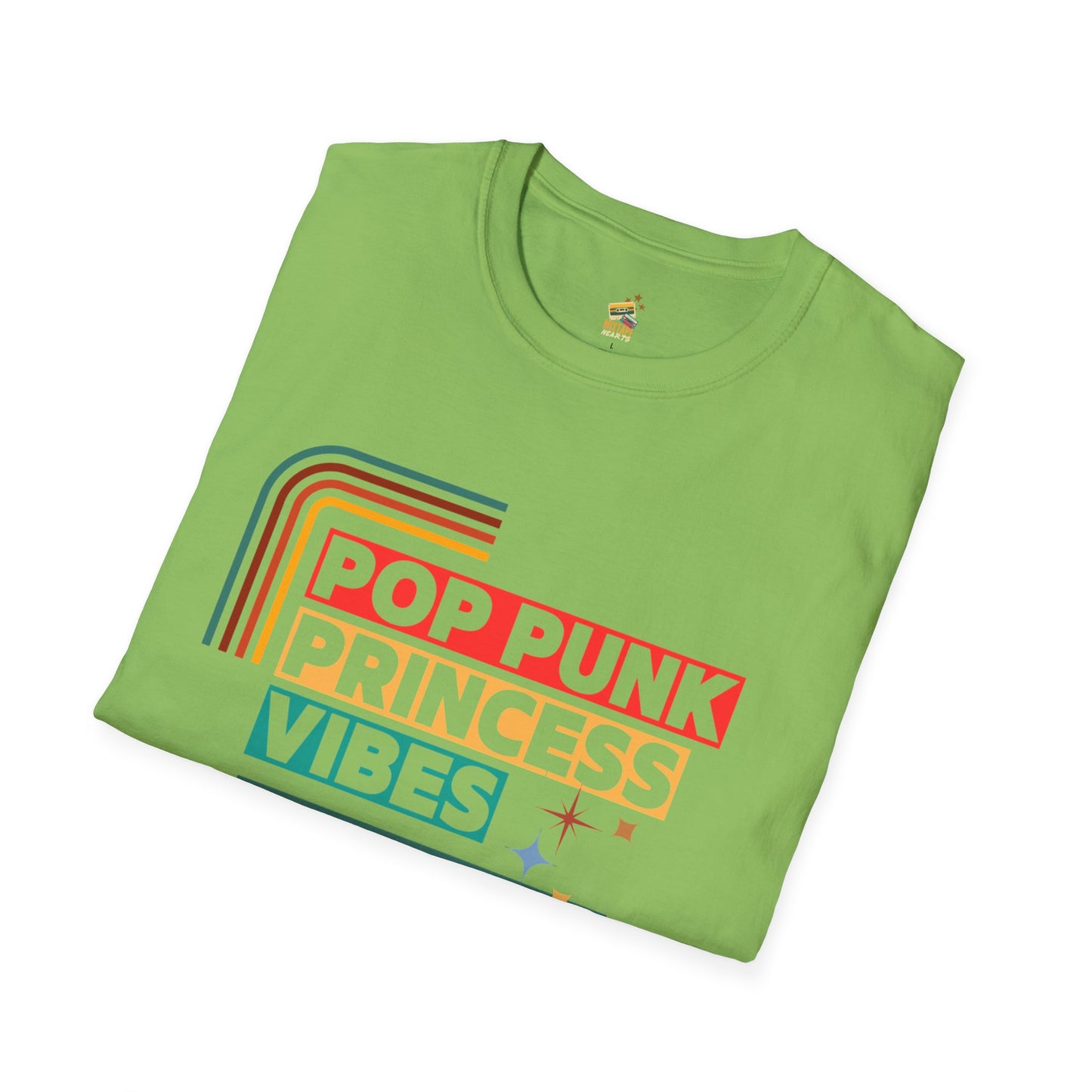Pop Punk Princess Vibes – Graphic Tee for Alt Girls– Emotional Nostalgia T-Shirt – 90s Nostalgia Unisex Tee| Gift for Walkman Fans, Vintage Style Tee, Casual Wear, Concert Outfit, Unisex Apparel - Mixtape Hearts