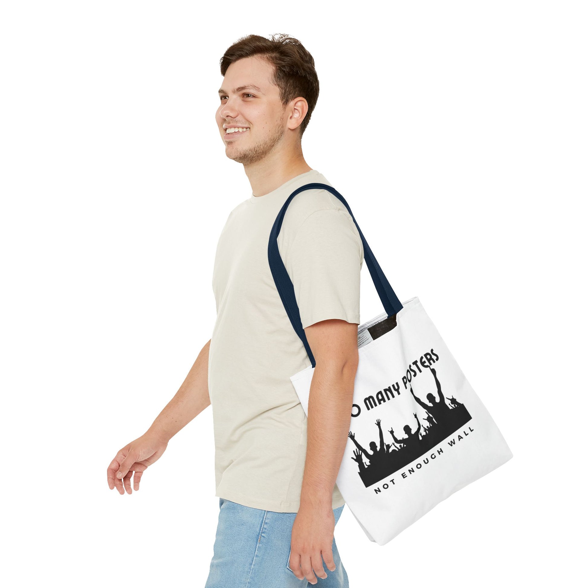 Too Many Posters, Not Enough Wall – Fangirl Era Tote Bag - AOP, Fun and Stylish, Perfect for Music Lovers, Gift for Friends, Everyday Use, Beach Bag, Eco-Friendly - Mixtape Hearts