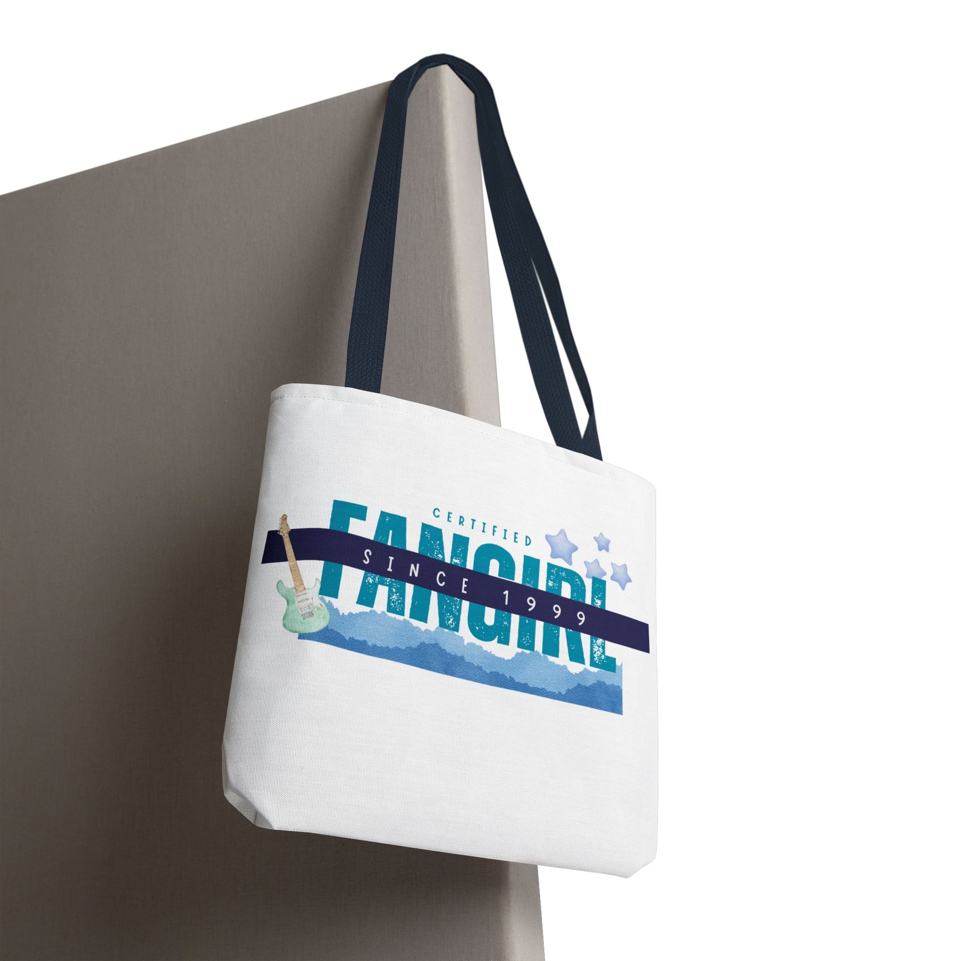 Certified Fangirl Since 1999 – Nostalgic Music Tote, Cute Tote, Gift for Fangirls, Fan Merchandise, Artsy Bag, AOP Design - Mixtape Hearts