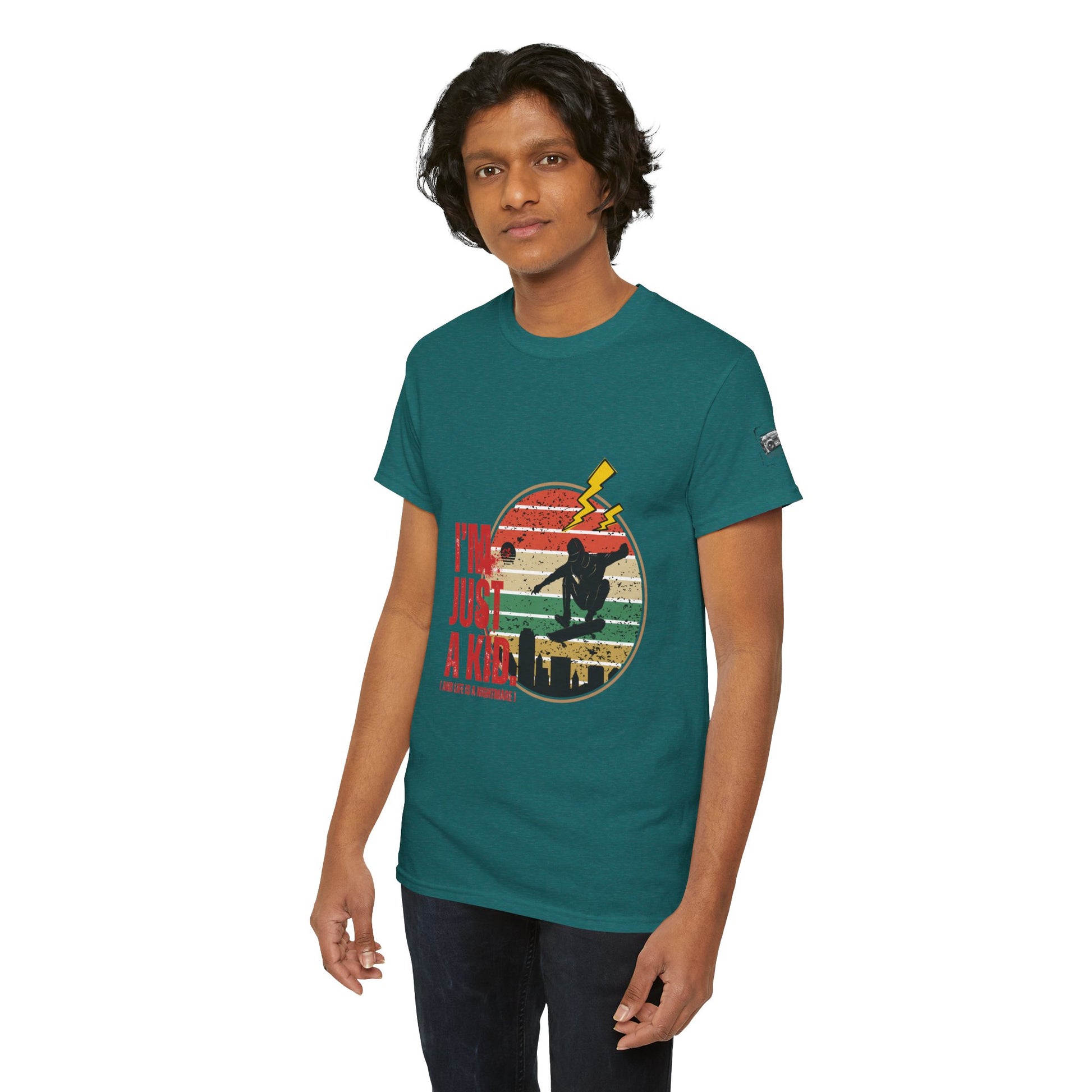 I’m Just a Kid T-Shirt – 2000s Pop Punk Graphic Tee Inspired by Simple Plan, Unisex Cotton T-Shirt, Gift for Young Explorers, Playful Design for All Ages - Mixtape Hearts