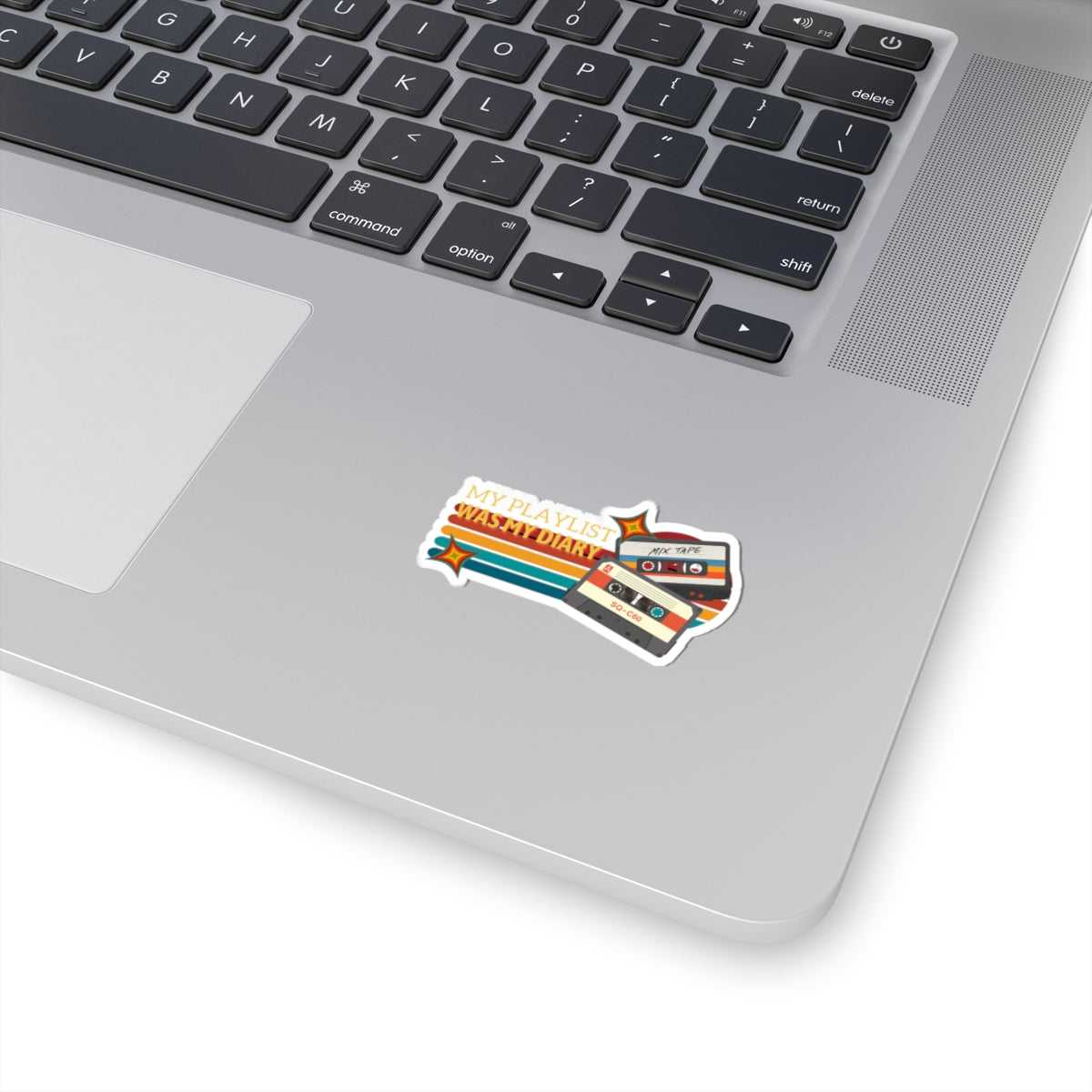 My Playlist Was My Diary – Emo Pop Nostalgia Sticker– Retro 90s Music Sticker, Retro Music Stickers, Laptop Decor, Gift for Music Lovers, Trendy Stickers, Fun Gift Ideas - Mixtape Hearts