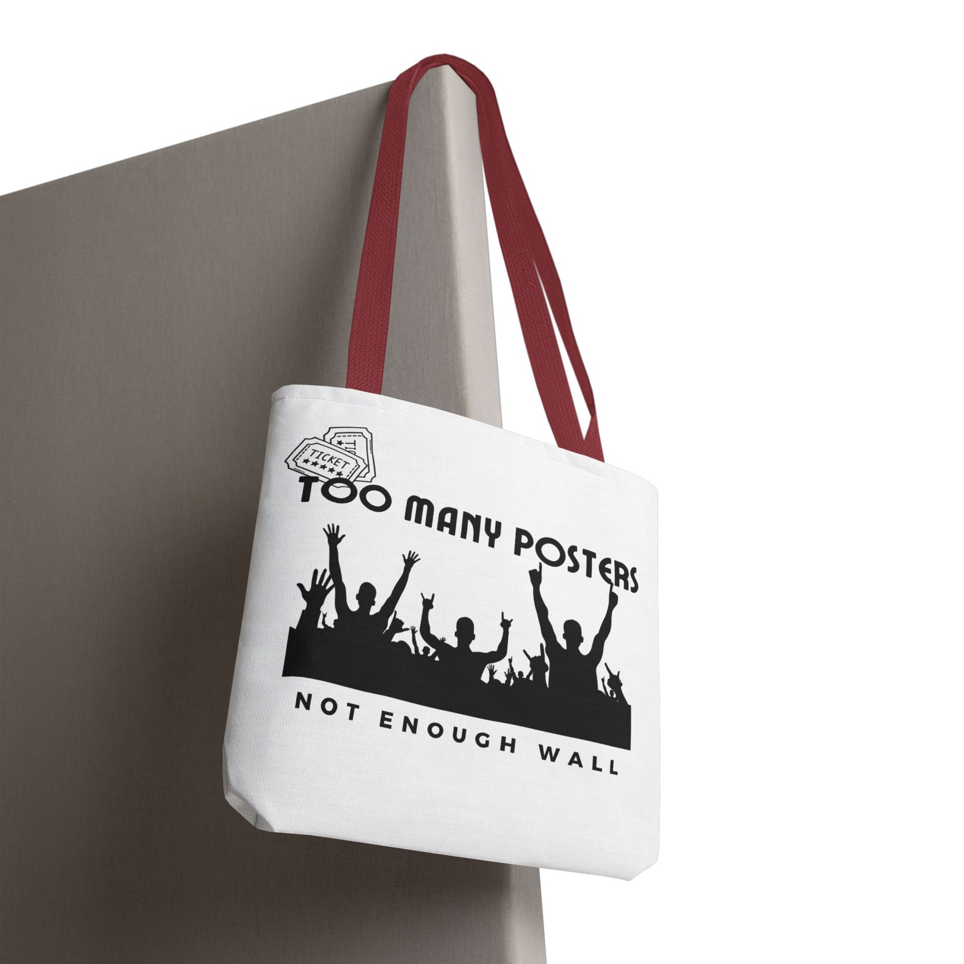 Too Many Posters, Not Enough Wall – Fangirl Era Tote Bag - AOP, Fun and Stylish, Perfect for Music Lovers, Gift for Friends, Everyday Use, Beach Bag, Eco-Friendly - Mixtape Hearts