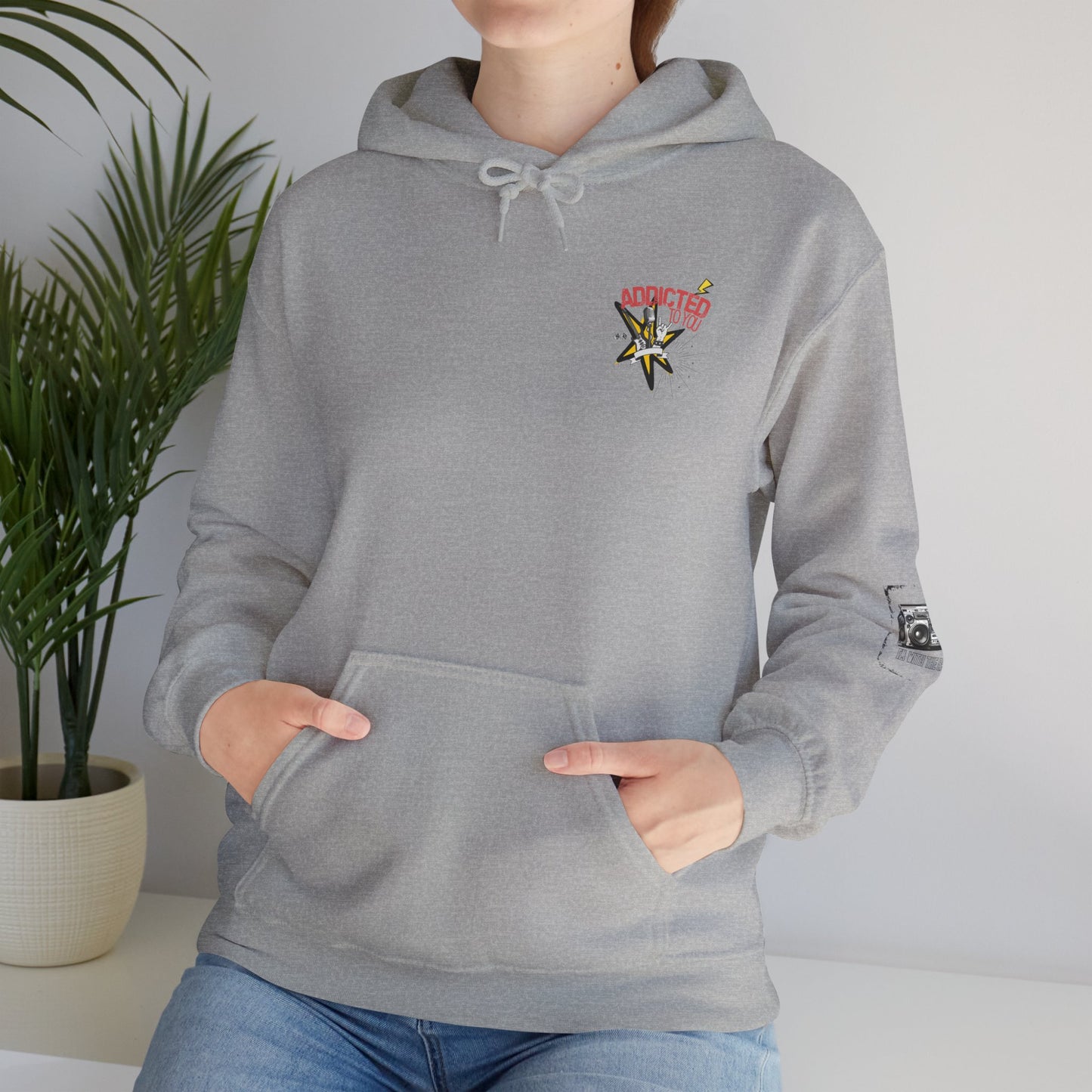 "Addicted to You" – Hoodie for the Lovesick & Lyrical - Addicted to You, Cute Gift for Her, Stylish Streetwear, Cozy Layering Piece, Unique Graphic Hoodie