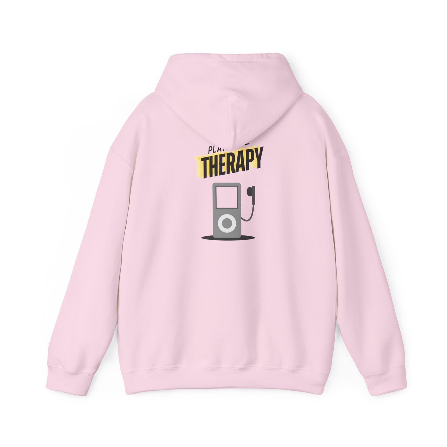 Playlist = Therapy – Cozy Hoodie – Cozy Throwback Hoodie – Cozy Retro Hoodie – Stylish Streetwear, Cozy Layering Piece, Unique Graphic Hoodie - Mixtape Hearts