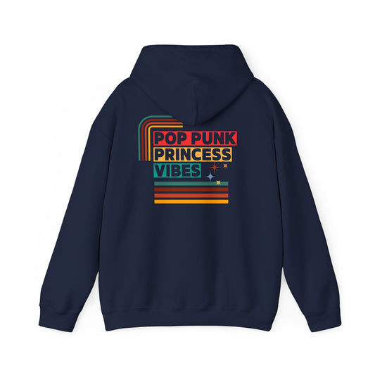 Pop Punk Princess Vibes – Cozy Scene Queen Hoodie– Cozy Emo Hoodie – Cozy Fangirl Hoodie– Vintage Pop Punk Hoodie for Retro Nostalgia Lovers, Gift for Friends, Streetwear Style, Casual Comfort, Unique Birthday Present - Mixtape Hearts