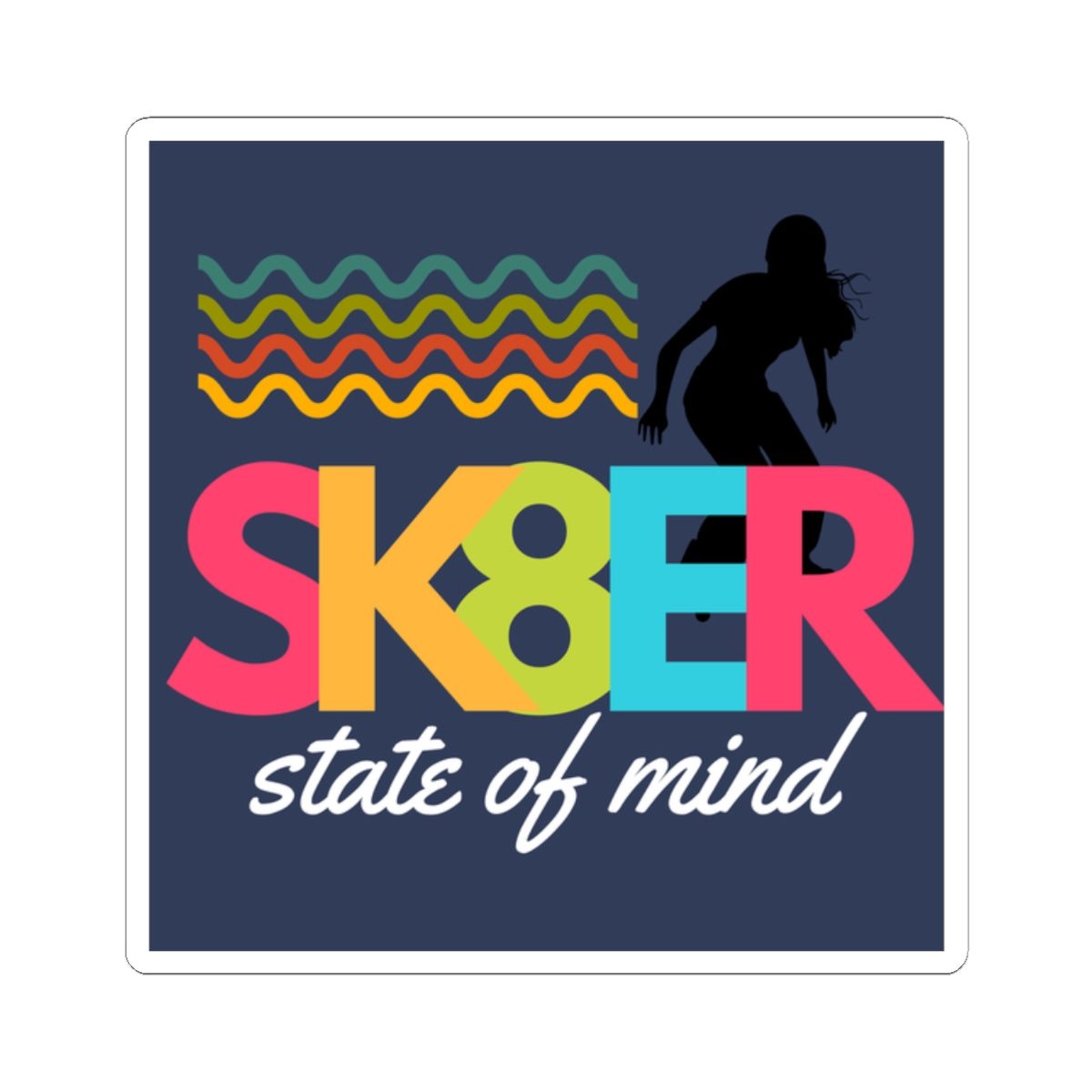 Sk8er State of Mind – Y2K Rebel Sticker– Y2K Attitude Sticker– Emo Pop Nostalgia Sticker– Retro 90s Music Sticker, Retro Music Stickers, Laptop Decor, Gift for Music Lovers, Trendy Stickers, Fun Gift Ideas - Mixtape Hearts