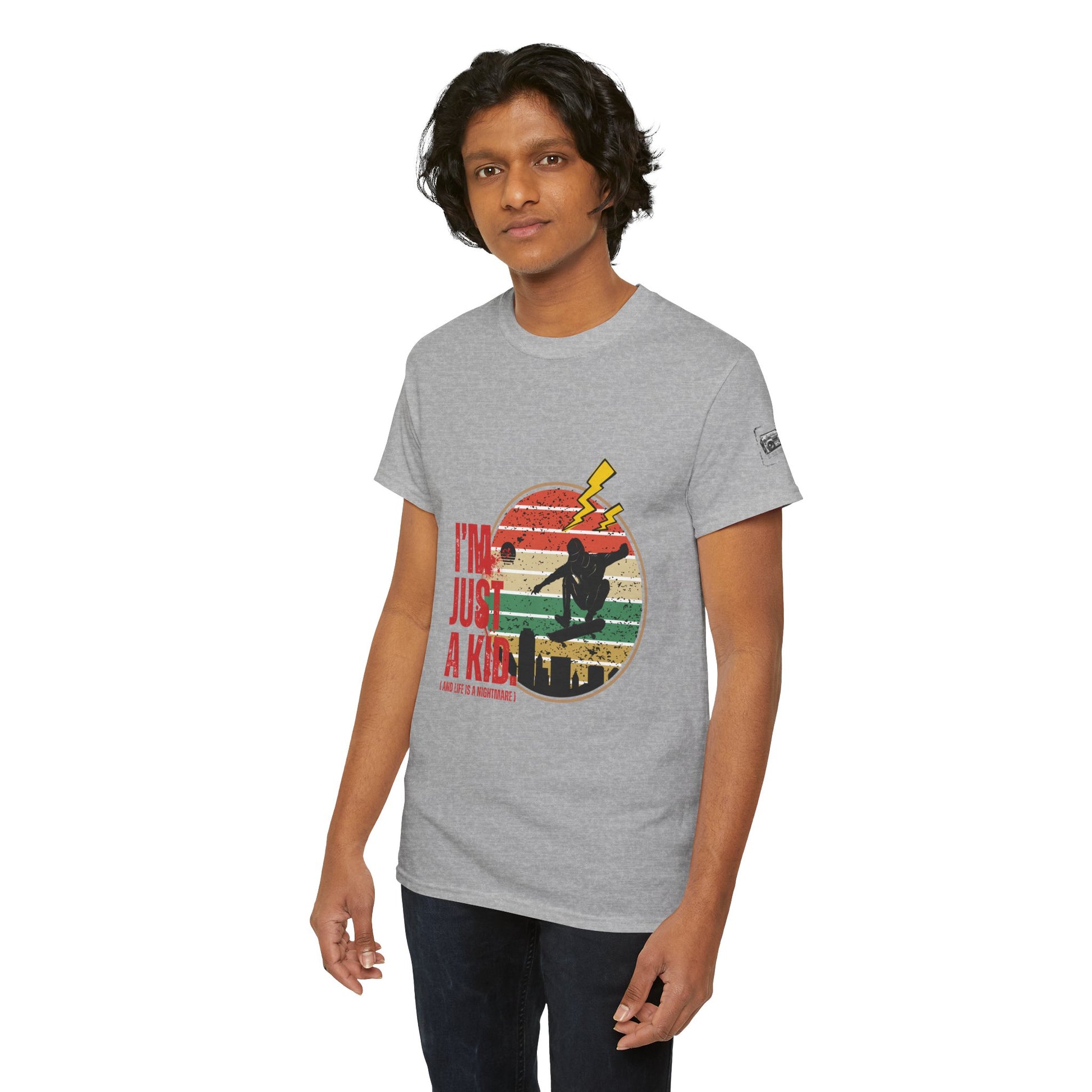 I’m Just a Kid T-Shirt – 2000s Pop Punk Graphic Tee Inspired by Simple Plan, Unisex Cotton T-Shirt, Gift for Young Explorers, Playful Design for All Ages - Mixtape Hearts