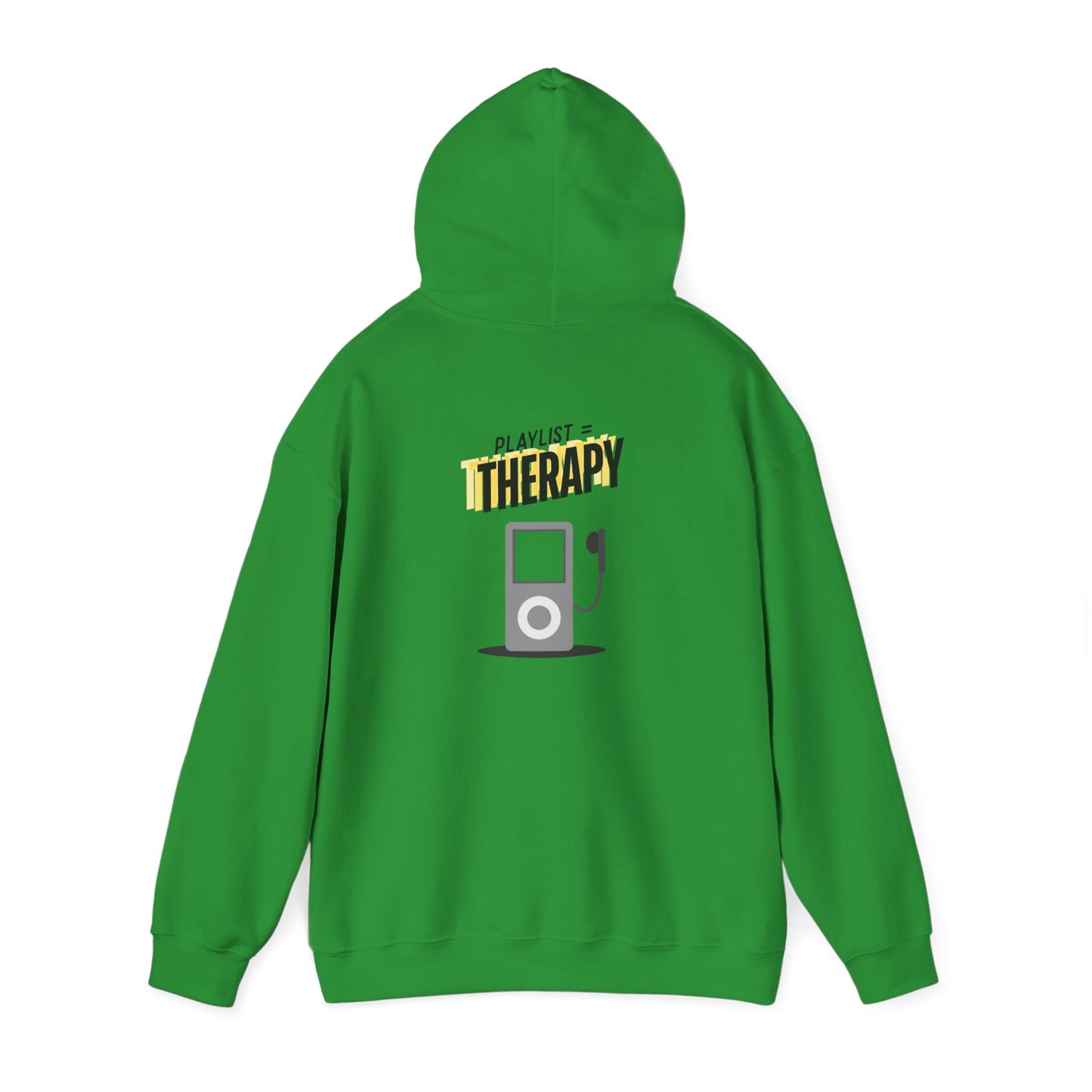 Playlist = Therapy – Cozy Hoodie – Cozy Throwback Hoodie – Cozy Retro Hoodie – Stylish Streetwear, Cozy Layering Piece, Unique Graphic Hoodie - Mixtape Hearts