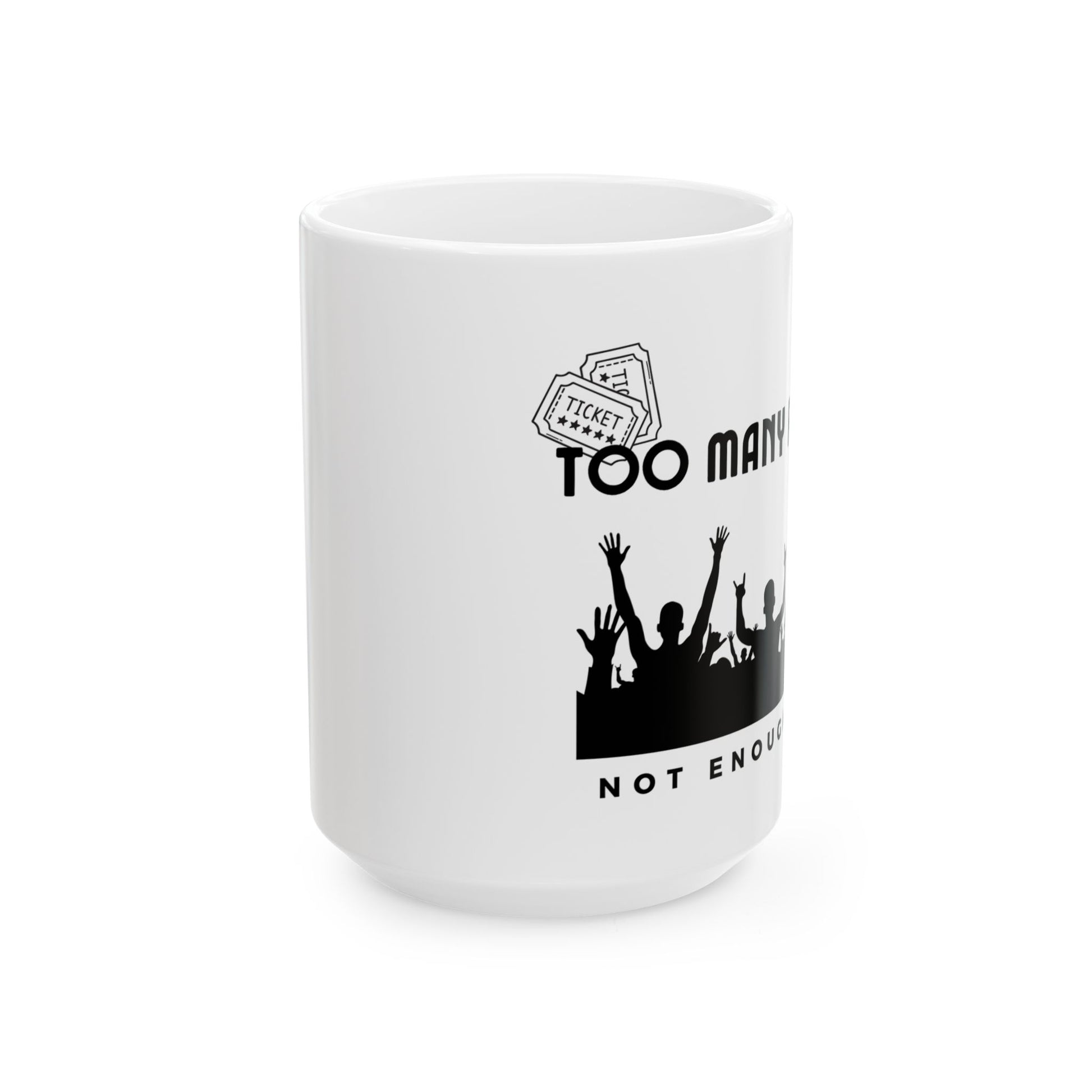 Too Many Posters, Not Enough Wall – Nostalgic Fangirl Mug– Vintage 90s Coffee Mug - Fun Coffee Cup for Moms, Gifts for Mother's Day, Personalized Drinkware, Funny Mama Mug, Everyday Use - Mixtape Hearts