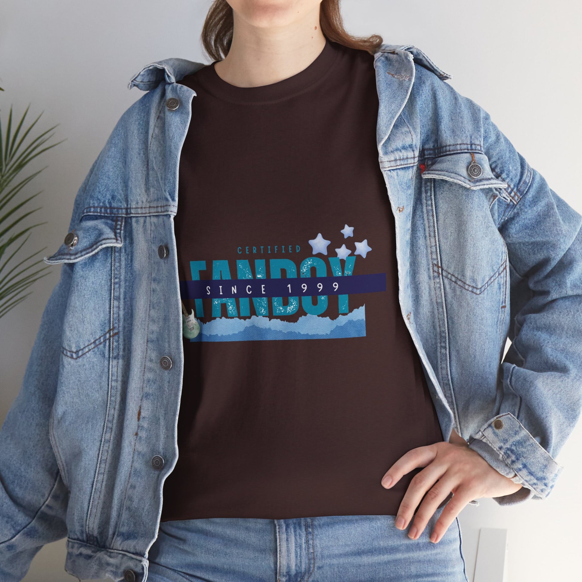 Certified Fanboy Since 1999 – Retro Pop Music Tee, Casual Tee, Graphic T-Shirt, Gift for Fans, Summer Wear, Everyday Comfort - Mixtape Hearts