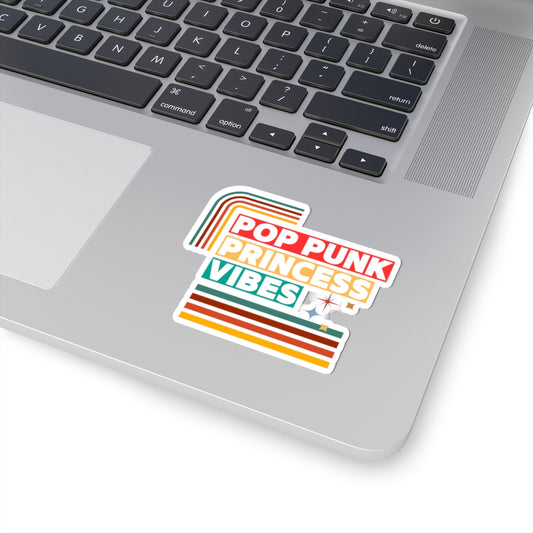 Pop Punk Princess Vibes – Y2K Attitude Sticker– Emo Pop Nostalgia Sticker– Retro 90s Music Sticker, Retro Music Stickers, Laptop Decor, Gift for Music Lovers, Trendy Stickers, Fun Gift Ideas - Mixtape Hearts