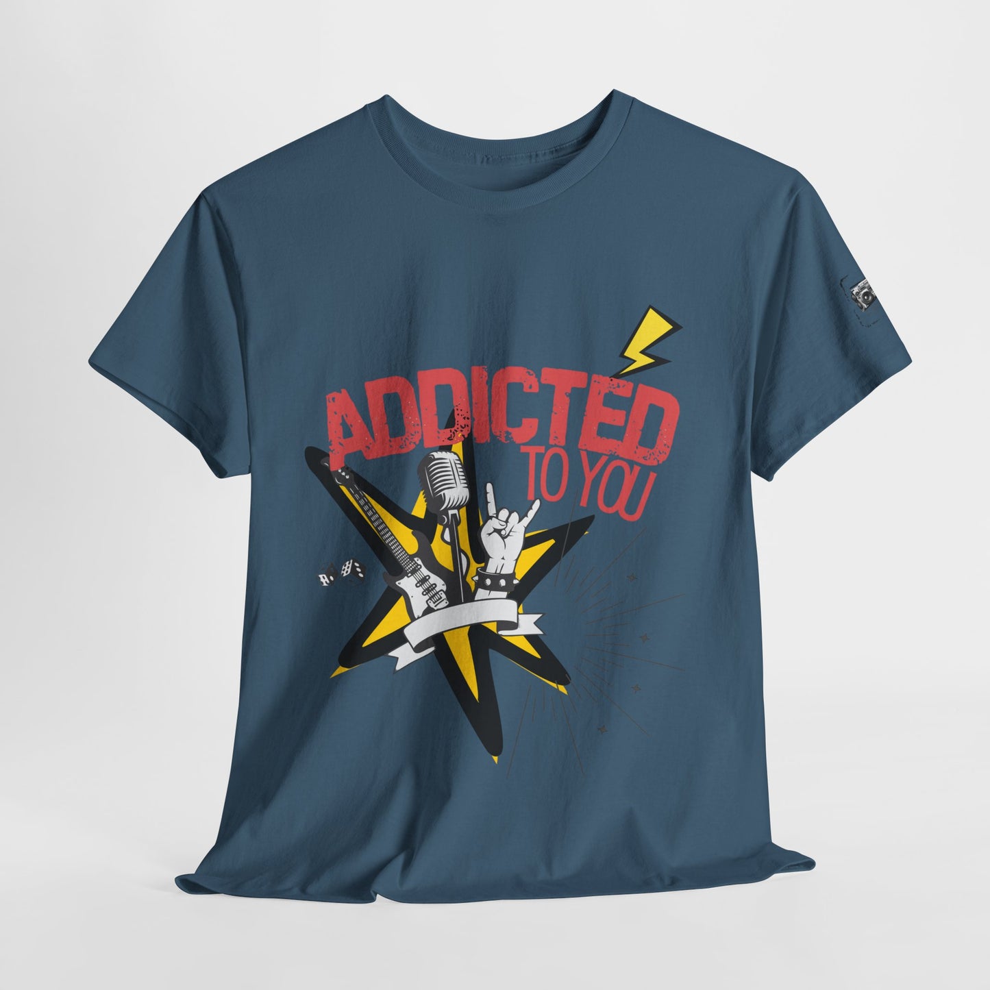"Addicted to You" – Sad Songs & Soft Cotton Tee | Casual Graphic Tee, Gift for Music Lovers, Trendy Streetwear, Comfortable Everyday Wear, [...] - Mixtape Hearts