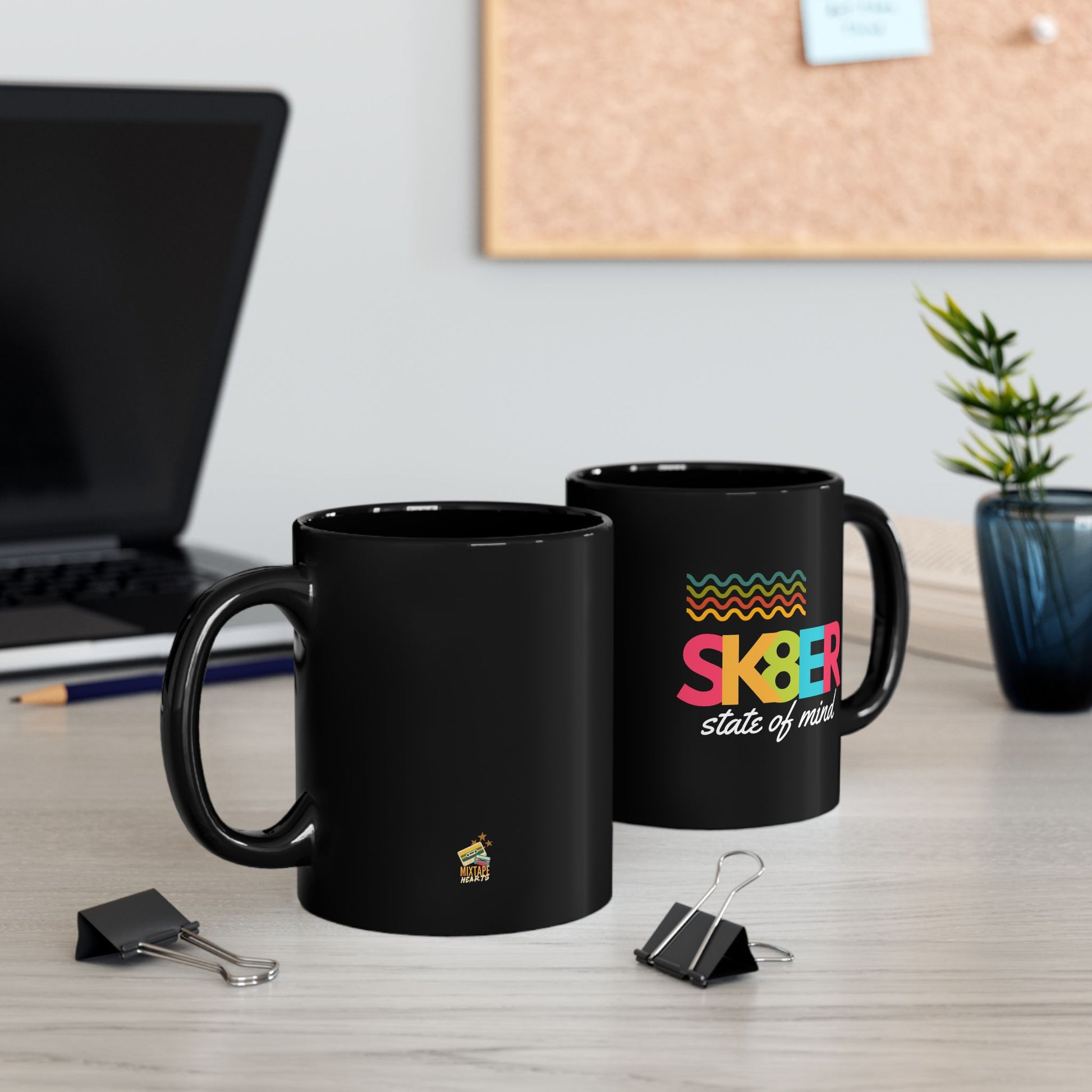 Sk8er State of Mind – Alt Energy Coffee Mug – Y2K Scene Girl Mug– Retro Music Lover Mug- Perfect Gift for Music Lovers, Coffee Enthusiasts, Rock Music Fans, Birthday, Valentine's Day, Home Office Decor - Mixtape Hearts