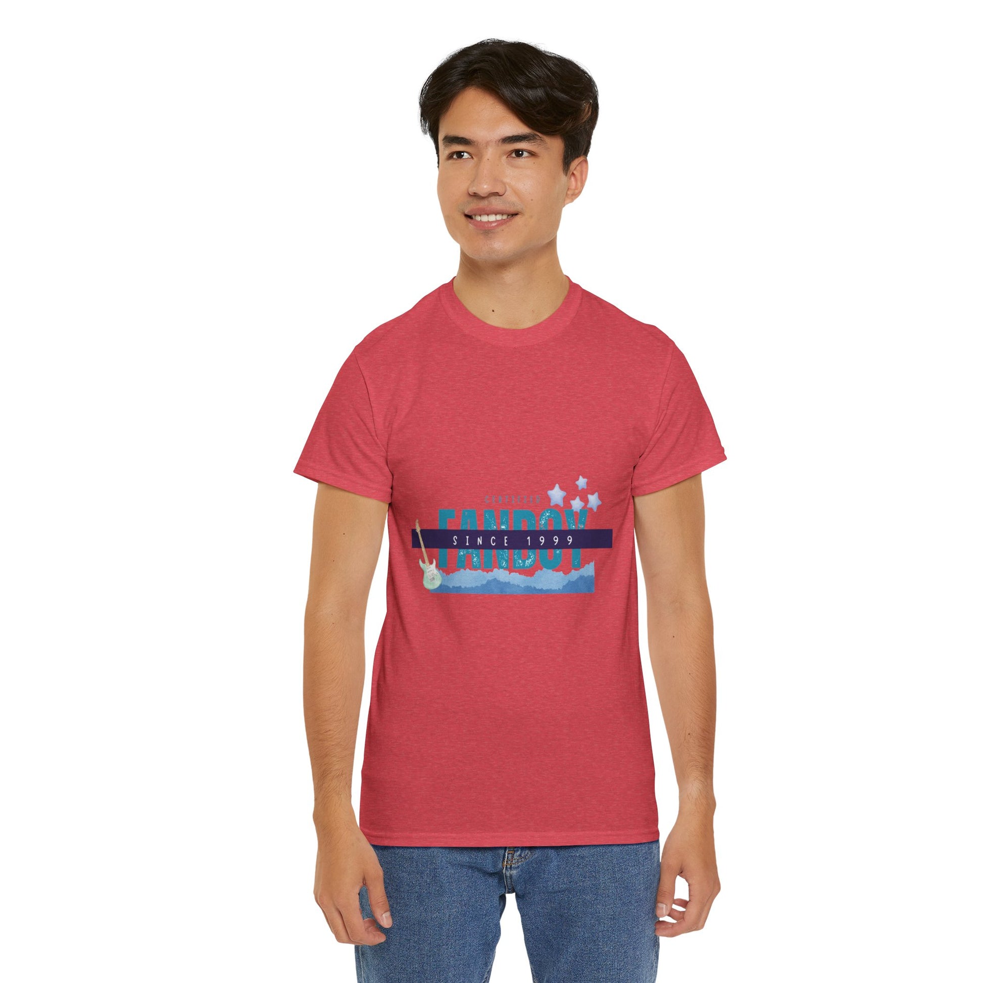 Certified Fanboy Since 1999 – Retro Pop Music Tee, Casual Tee, Graphic T-Shirt, Gift for Fans, Summer Wear, Everyday Comfort - Mixtape Hearts