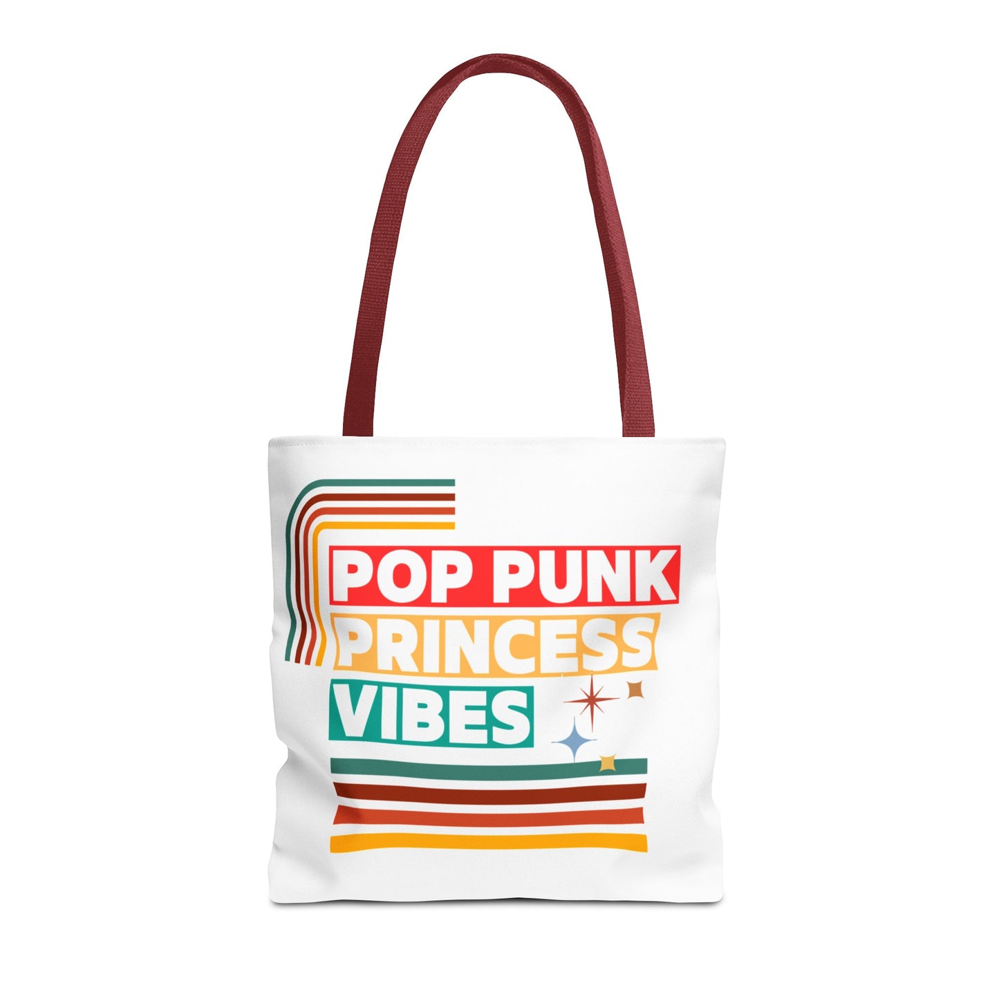 Pop Punk Princess Vibes – Loud & Cute Tote Bag– Emotional Era Tote Bag - AOP, Fun and Stylish, Perfect for Music Lovers, Gift for Friends, Everyday Use, Beach Bag, Eco-Friendly - Mixtape Hearts