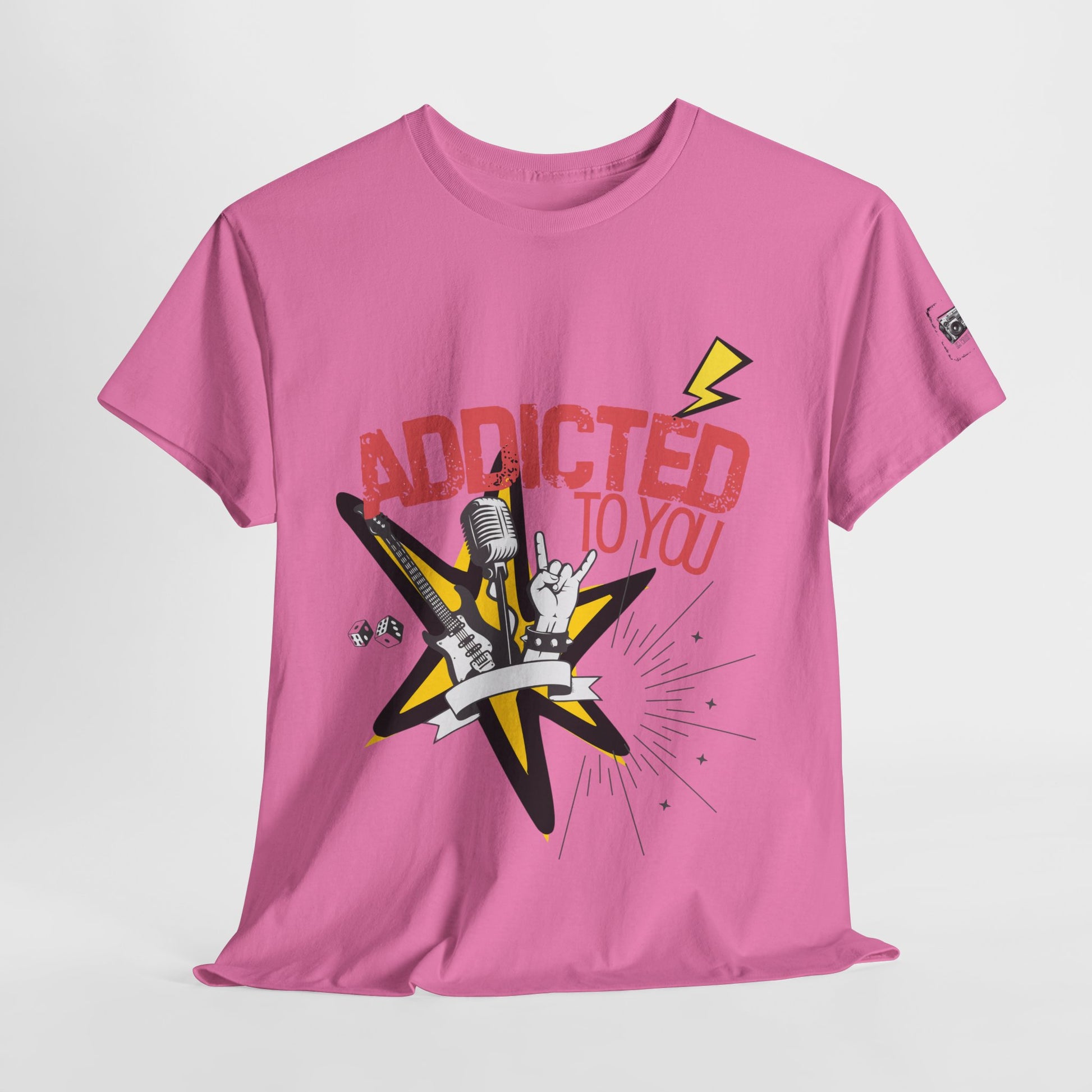"Addicted to You" – Sad Songs & Soft Cotton Tee | Casual Graphic Tee, Gift for Music Lovers, Trendy Streetwear, Comfortable Everyday Wear, [...] - Mixtape Hearts