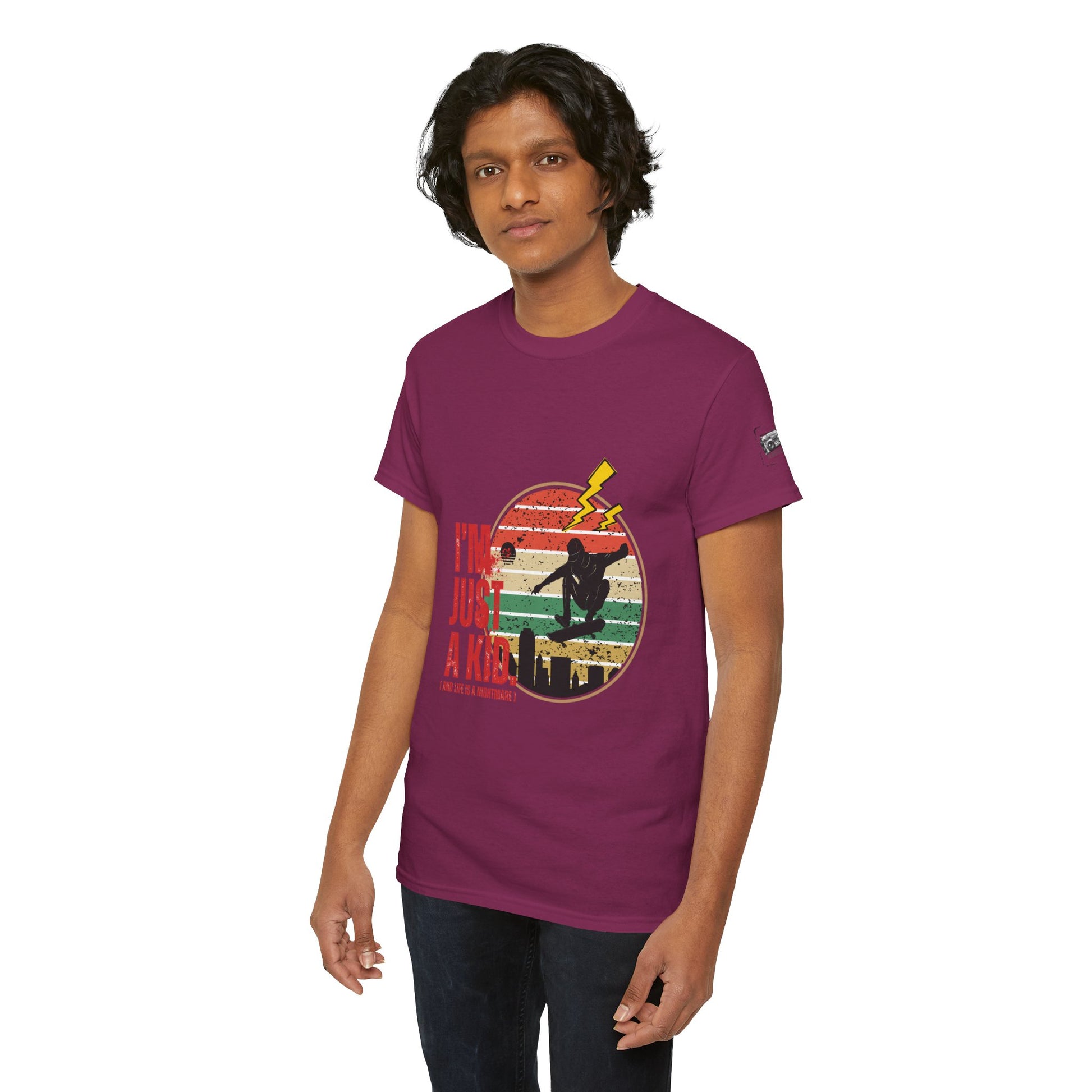I’m Just a Kid T-Shirt – 2000s Pop Punk Graphic Tee Inspired by Simple Plan, Unisex Cotton T-Shirt, Gift for Young Explorers, Playful Design for All Ages - Mixtape Hearts