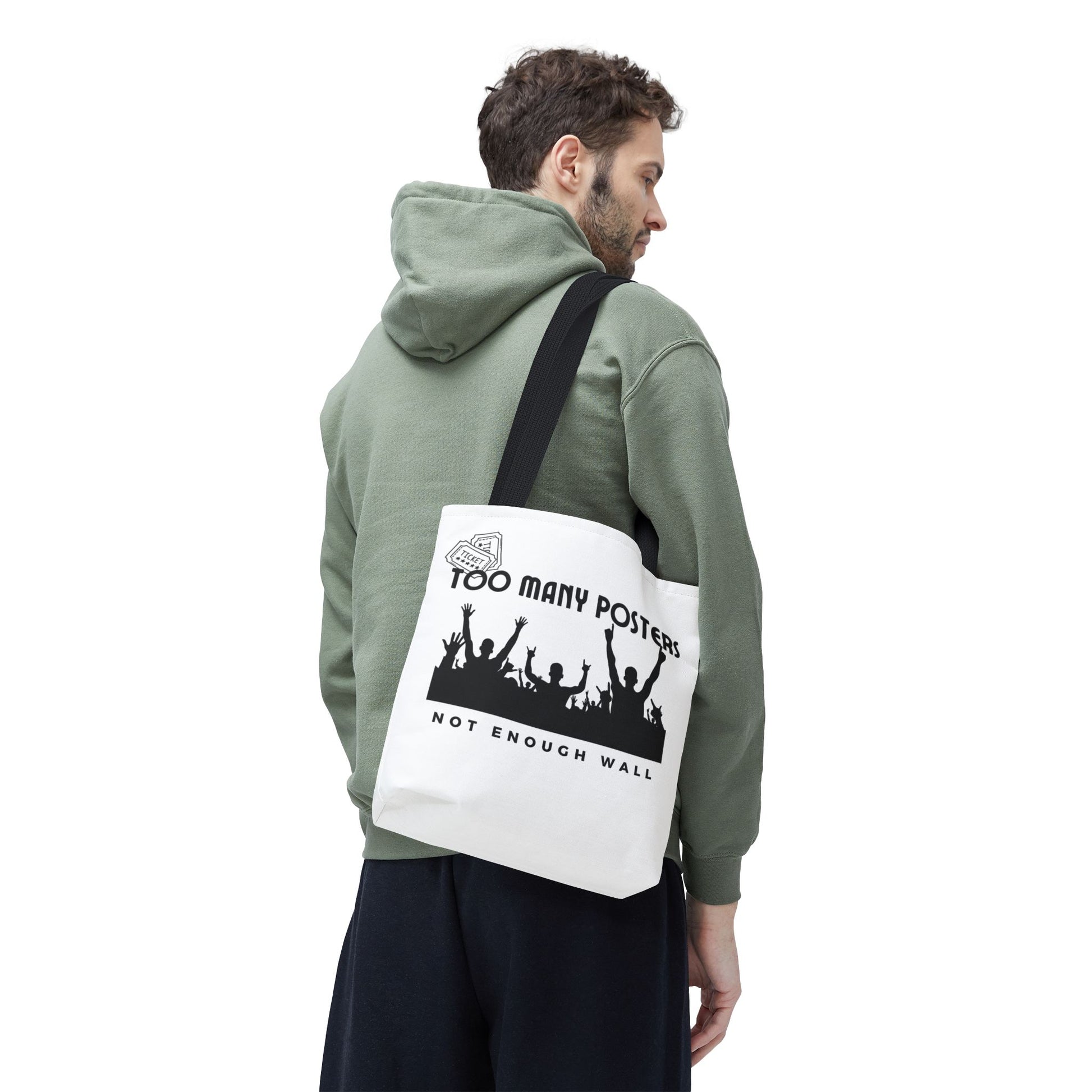 Too Many Posters, Not Enough Wall – Fangirl Era Tote Bag - AOP, Fun and Stylish, Perfect for Music Lovers, Gift for Friends, Everyday Use, Beach Bag, Eco-Friendly - Mixtape Hearts