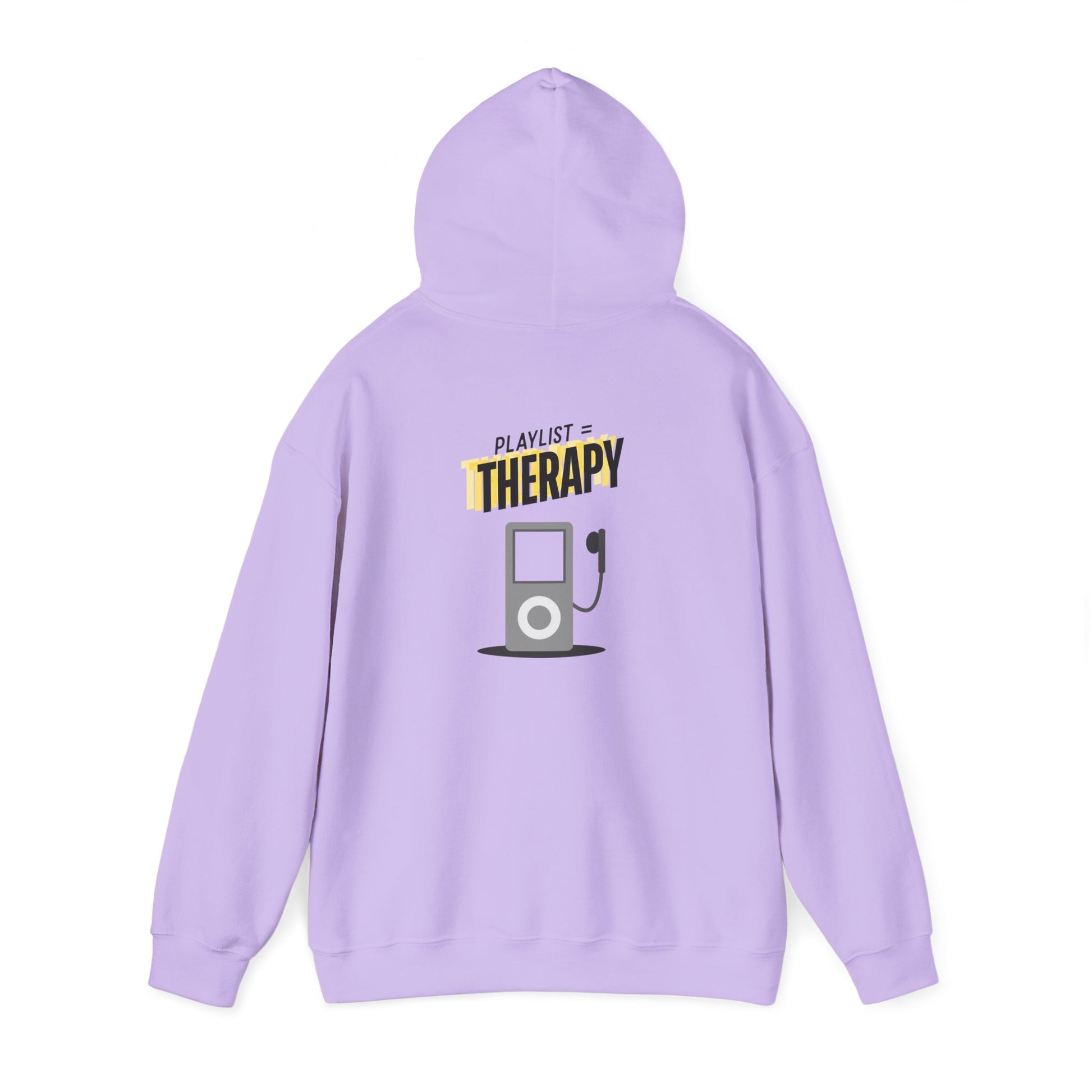 Playlist = Therapy – Cozy Hoodie – Cozy Throwback Hoodie – Cozy Retro Hoodie – Stylish Streetwear, Cozy Layering Piece, Unique Graphic Hoodie - Mixtape Hearts