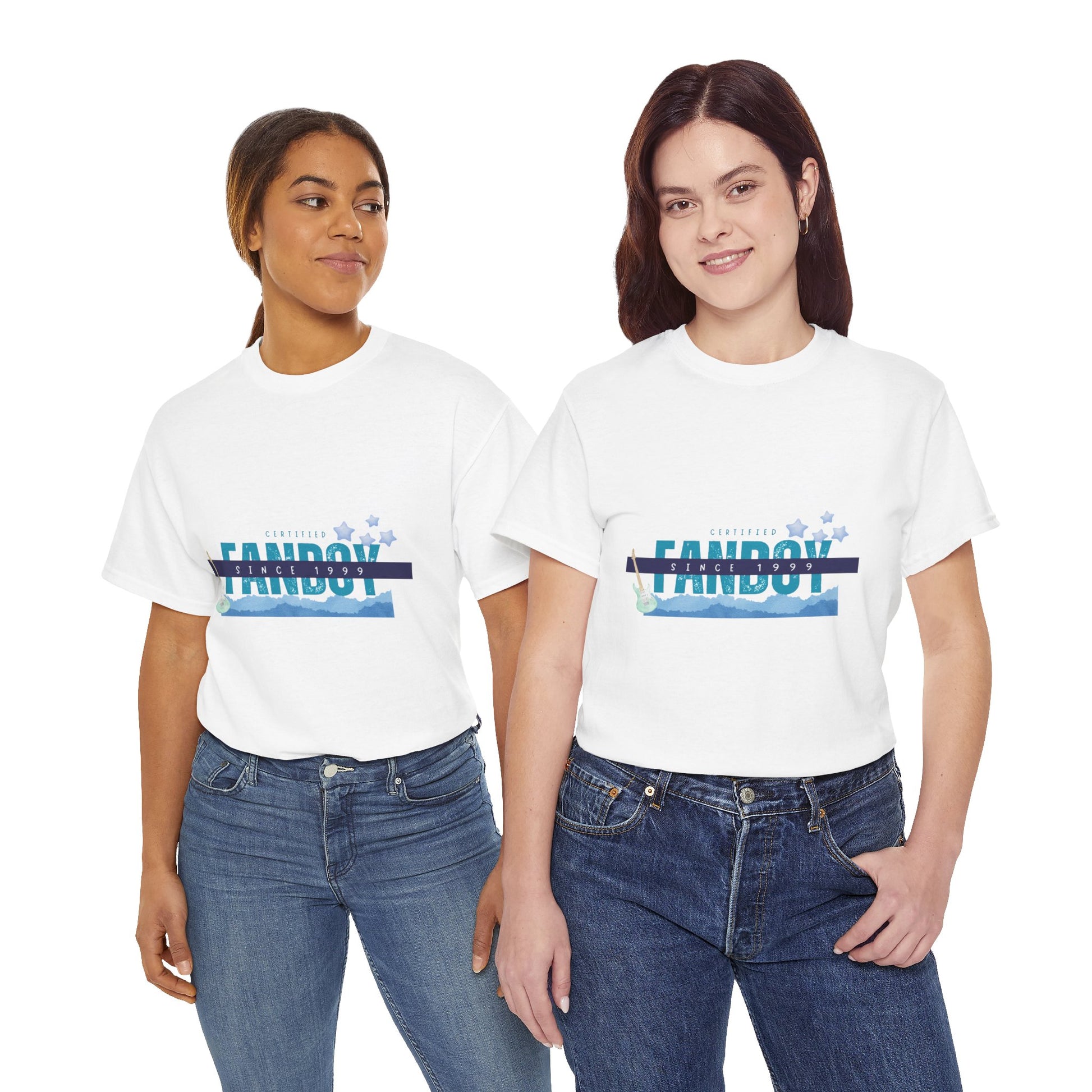 Certified Fanboy Since 1999 – Retro Pop Music Tee, Casual Tee, Graphic T-Shirt, Gift for Fans, Summer Wear, Everyday Comfort - Mixtape Hearts
