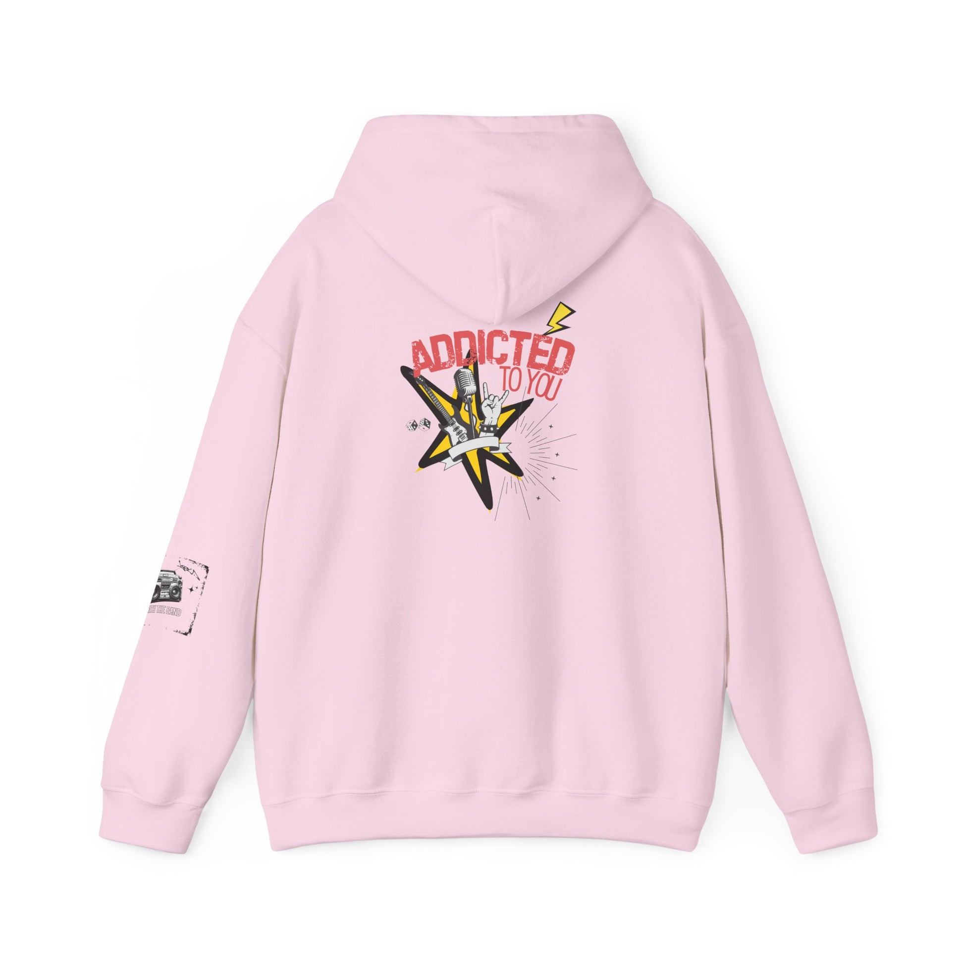 "Addicted to You" – Hoodie for the Lovesick & Lyrical - Addicted to You, Cute Gift for Her, Stylish Streetwear, Cozy Layering Piece, Unique Graphic Hoodie - Mixtape Hearts