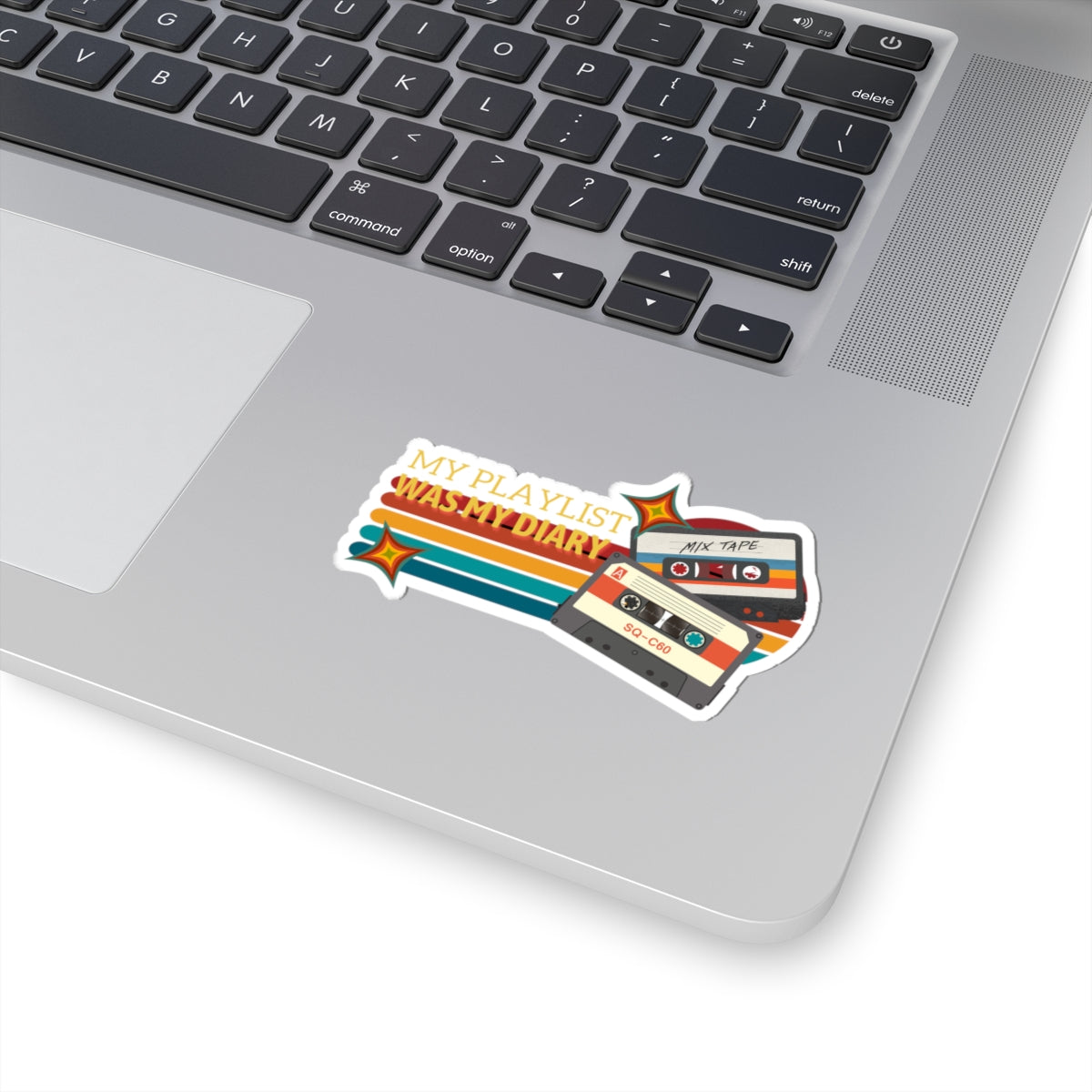 My Playlist Was My Diary – Emo Pop Nostalgia Sticker– Retro 90s Music Sticker, Retro Music Stickers, Laptop Decor, Gift for Music Lovers, Trendy Stickers, Fun Gift Ideas - Mixtape Hearts