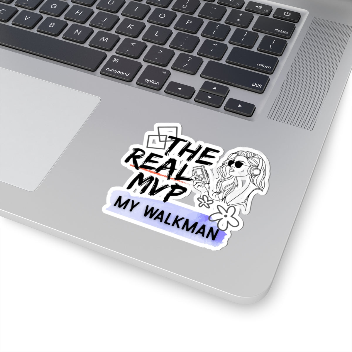 The Real MVP: My Walkman – Retro 90s Music Sticker, Retro Music Stickers, Laptop Decor, Gift for Music Lovers, Trendy Stickers, Fun Gift Ideas - Mixtape Hearts