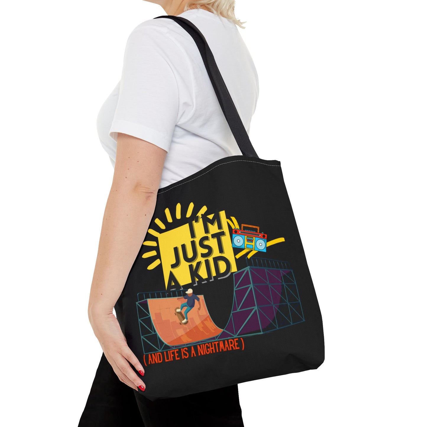 “I’m Just a Kid” Emotional Baggage Tote - Mixtape Hearts