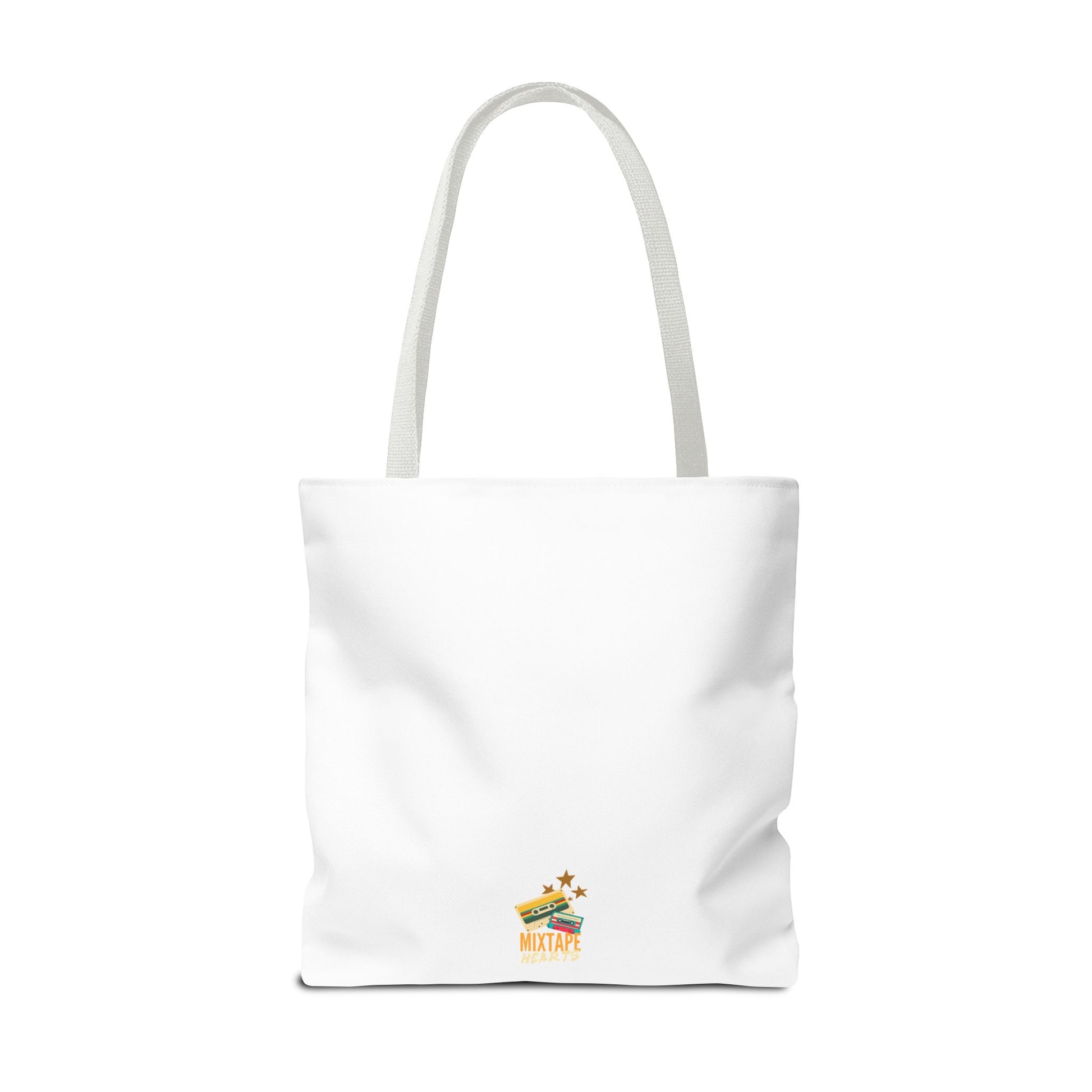 Too Many Posters, Not Enough Wall – Fangirl Era Tote Bag - AOP, Fun and Stylish, Perfect for Music Lovers, Gift for Friends, Everyday Use, Beach Bag, Eco-Friendly - Mixtape Hearts