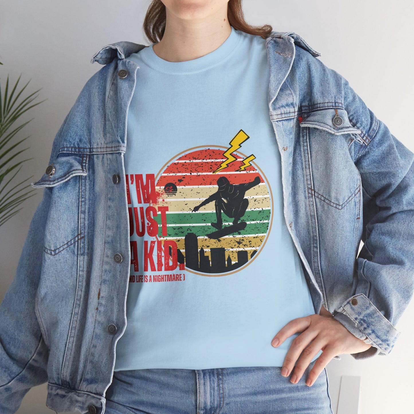 I’m Just a Kid T-Shirt – 2000s Pop Punk Graphic Tee Inspired by Simple Plan, Unisex Cotton T-Shirt, Gift for Young Explorers, Playful Design for All Ages - Mixtape Hearts