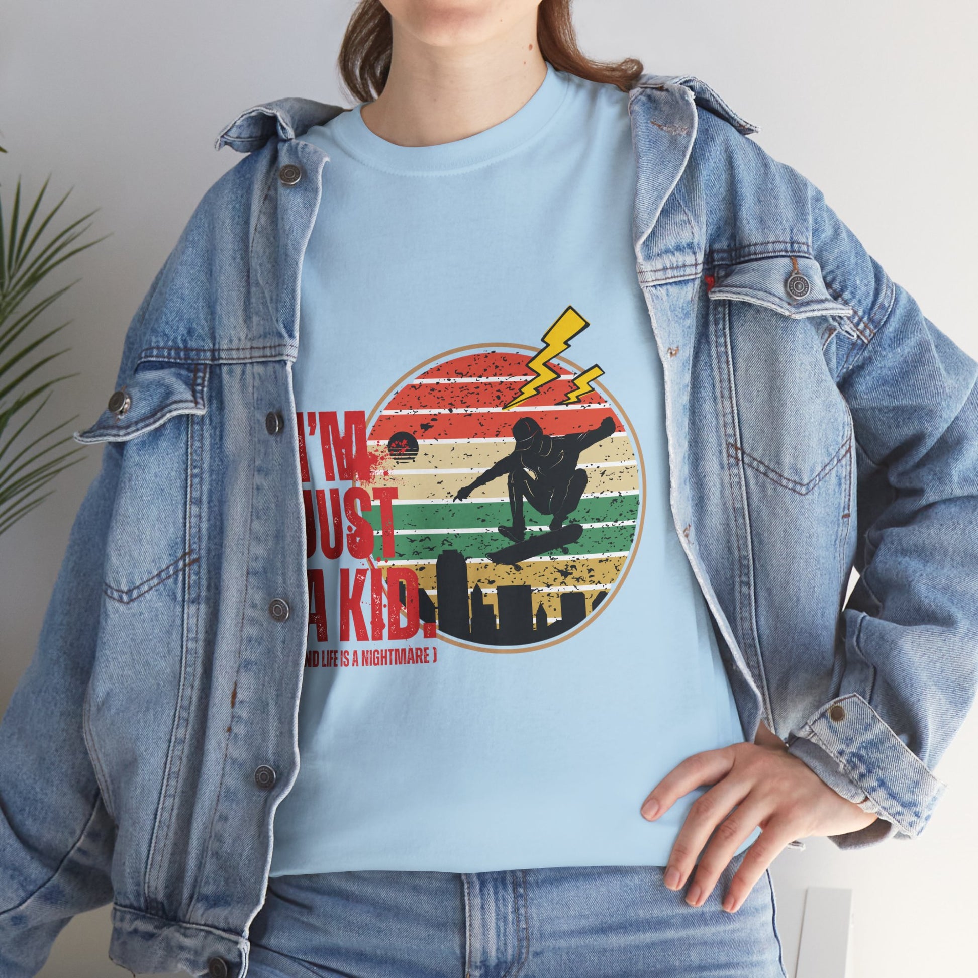 I’m Just a Kid T-Shirt – 2000s Pop Punk Graphic Tee Inspired by Simple Plan, Unisex Cotton T-Shirt, Gift for Young Explorers, Playful Design for All Ages - Mixtape Hearts