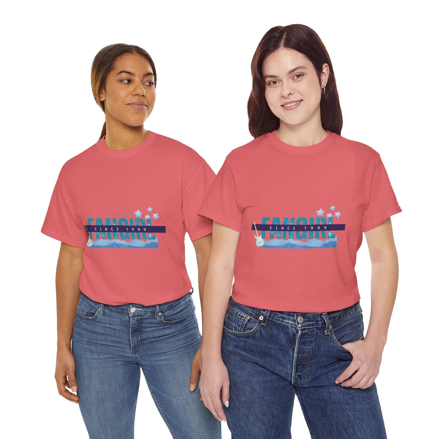 Certified Fangirl Since 1999 – Retro Pop Music Tee, Casual Tee, Graphic T-Shirt, Gift for Fans, Summer Wear, Everyday Comfort - Mixtape Hearts