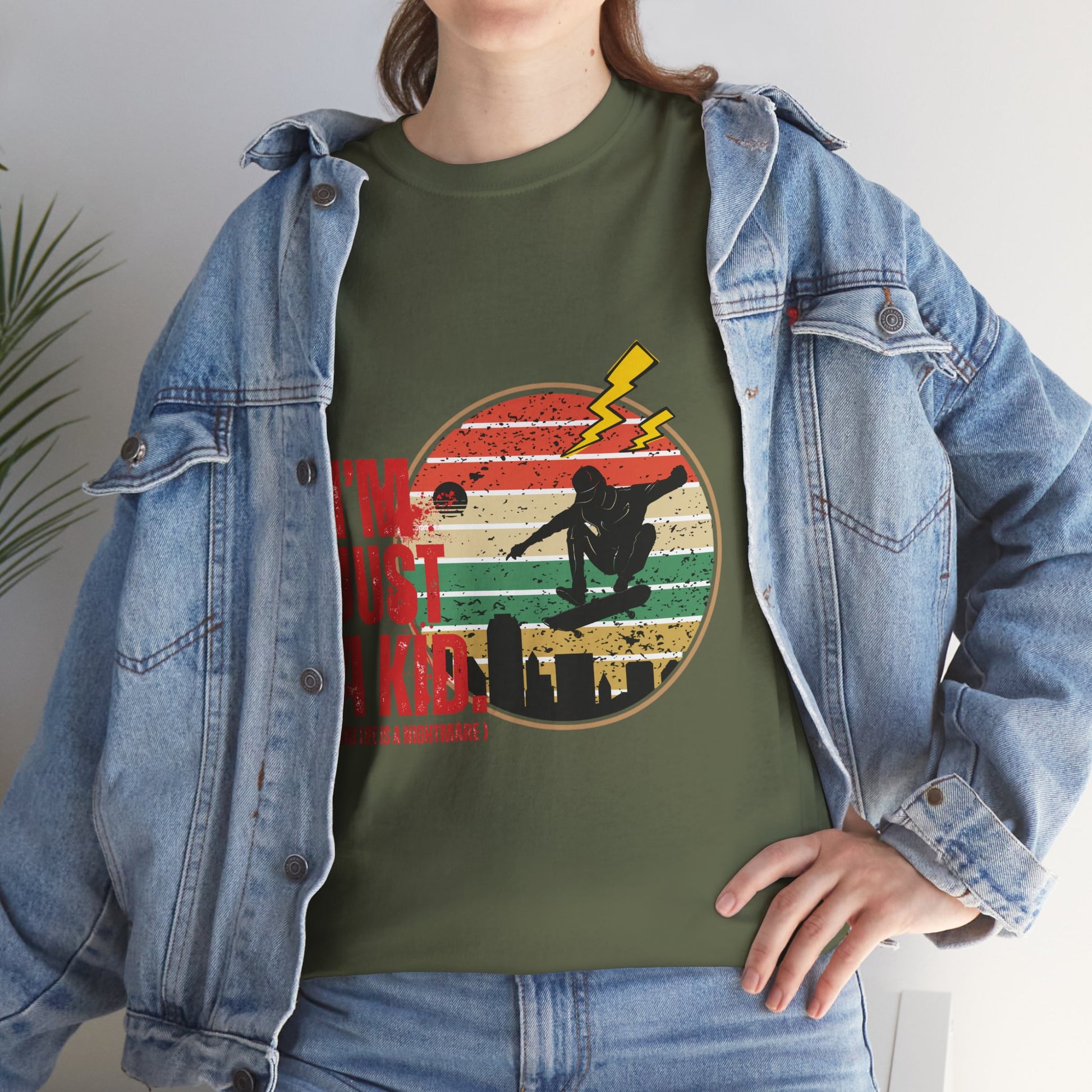 I’m Just a Kid T-Shirt – 2000s Pop Punk Graphic Tee Inspired by Simple Plan, Unisex Cotton T-Shirt, Gift for Young Explorers, Playful Design for All Ages - Mixtape Hearts