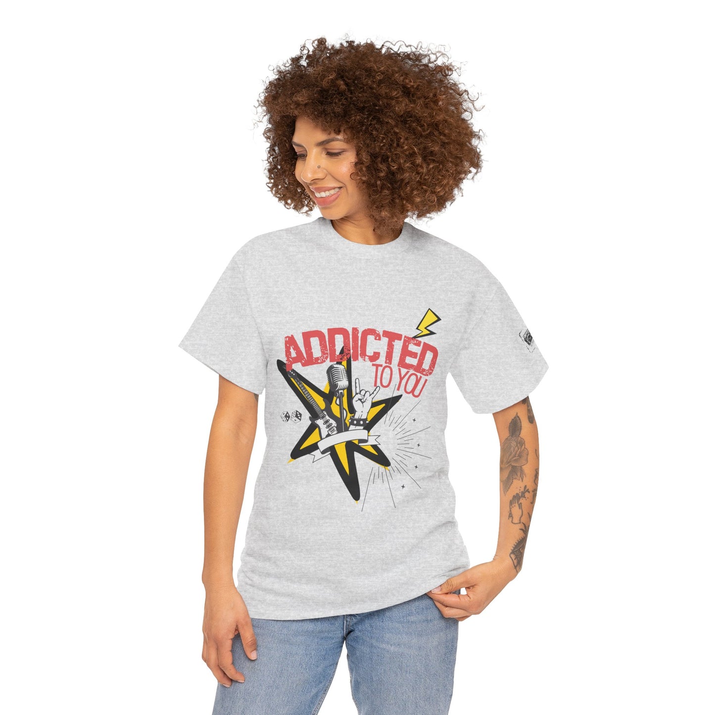 "Addicted to You" – Sad Songs & Soft Cotton Tee | Casual Graphic Tee, Gift for Music Lovers, Trendy Streetwear, Comfortable Everyday Wear, [...] - Mixtape Hearts