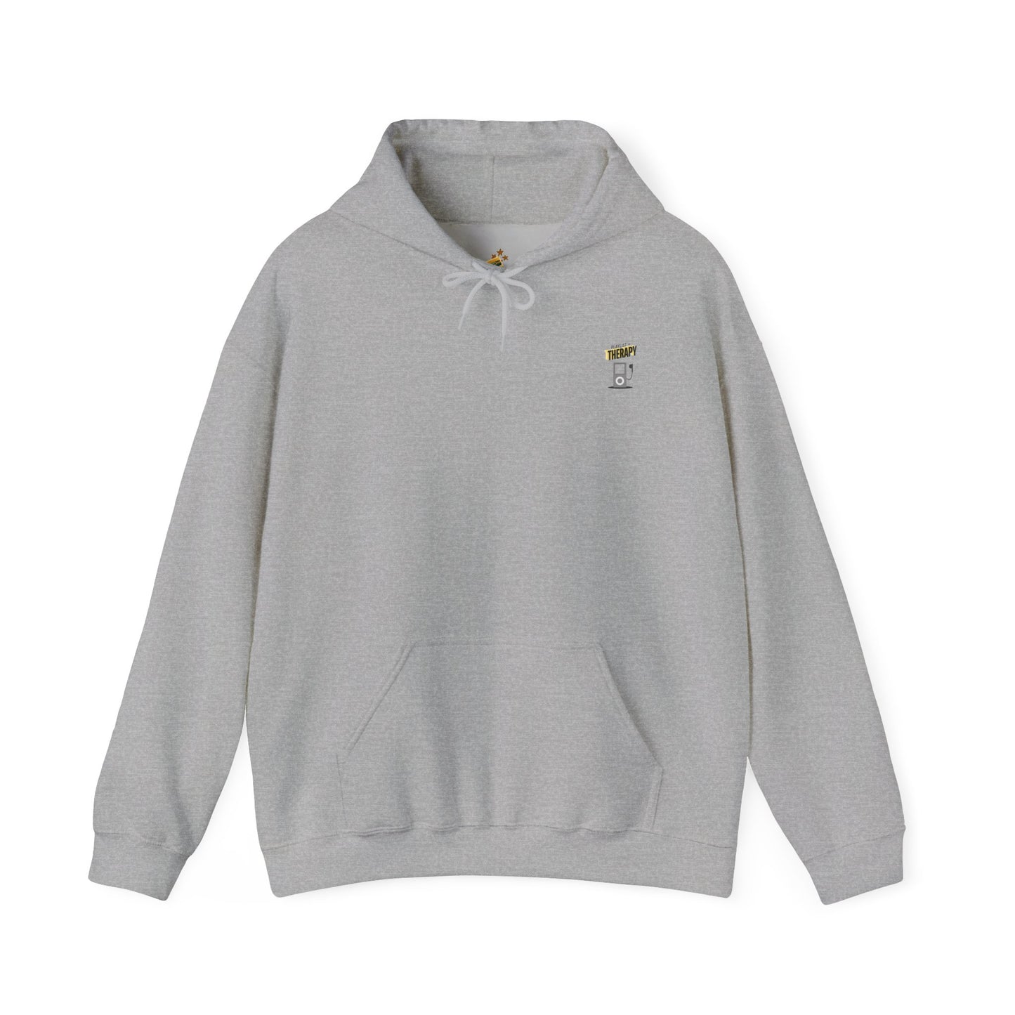 Playlist = Therapy – Cozy Hoodie – Cozy Throwback Hoodie – Cozy Retro Hoodie – Stylish Streetwear, Cozy Layering Piece, Unique Graphic Hoodie - Mixtape Hearts