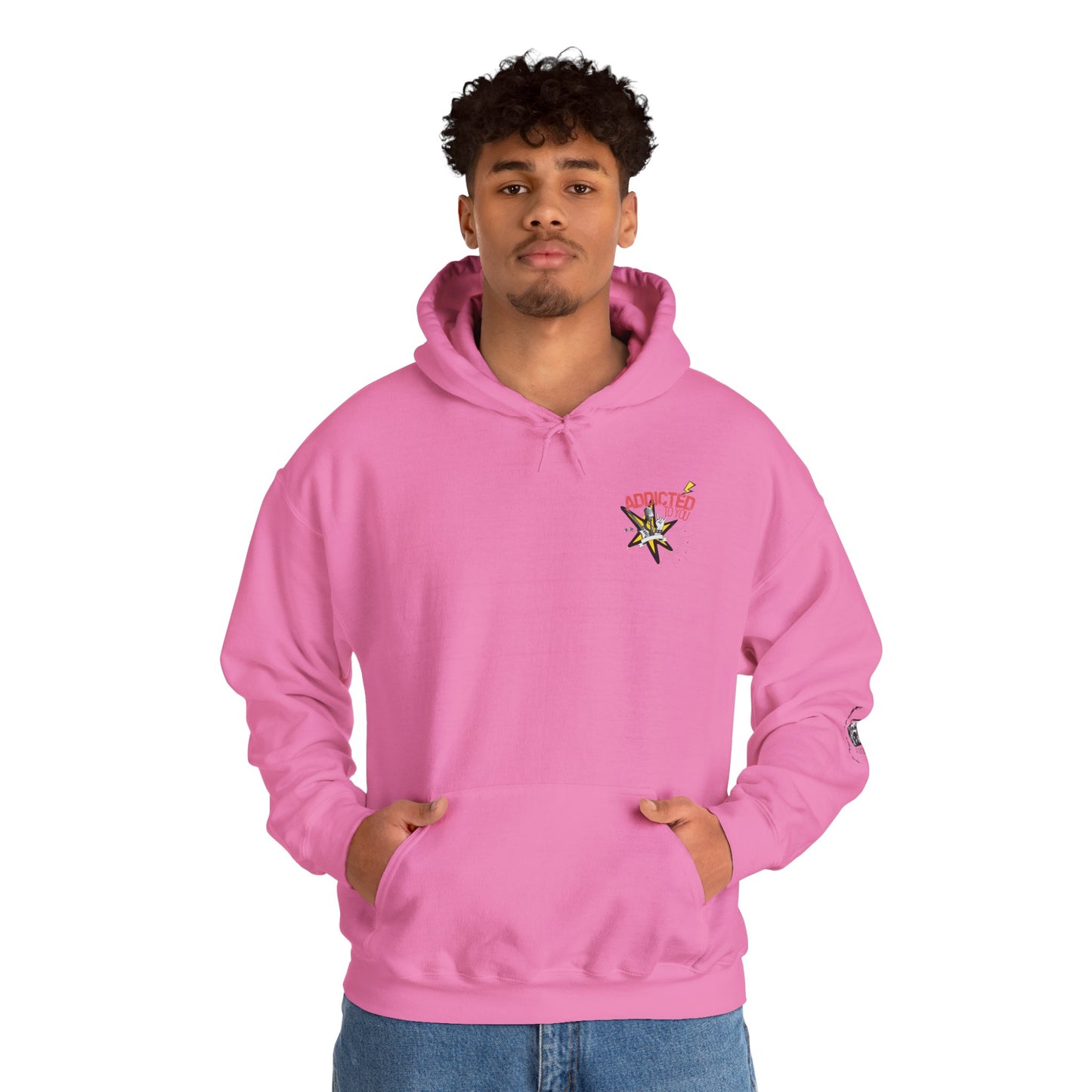 "Addicted to You" – Hoodie for the Lovesick & Lyrical - Addicted to You, Cute Gift for Her, Stylish Streetwear, Cozy Layering Piece, Unique Graphic Hoodie - Mixtape Hearts