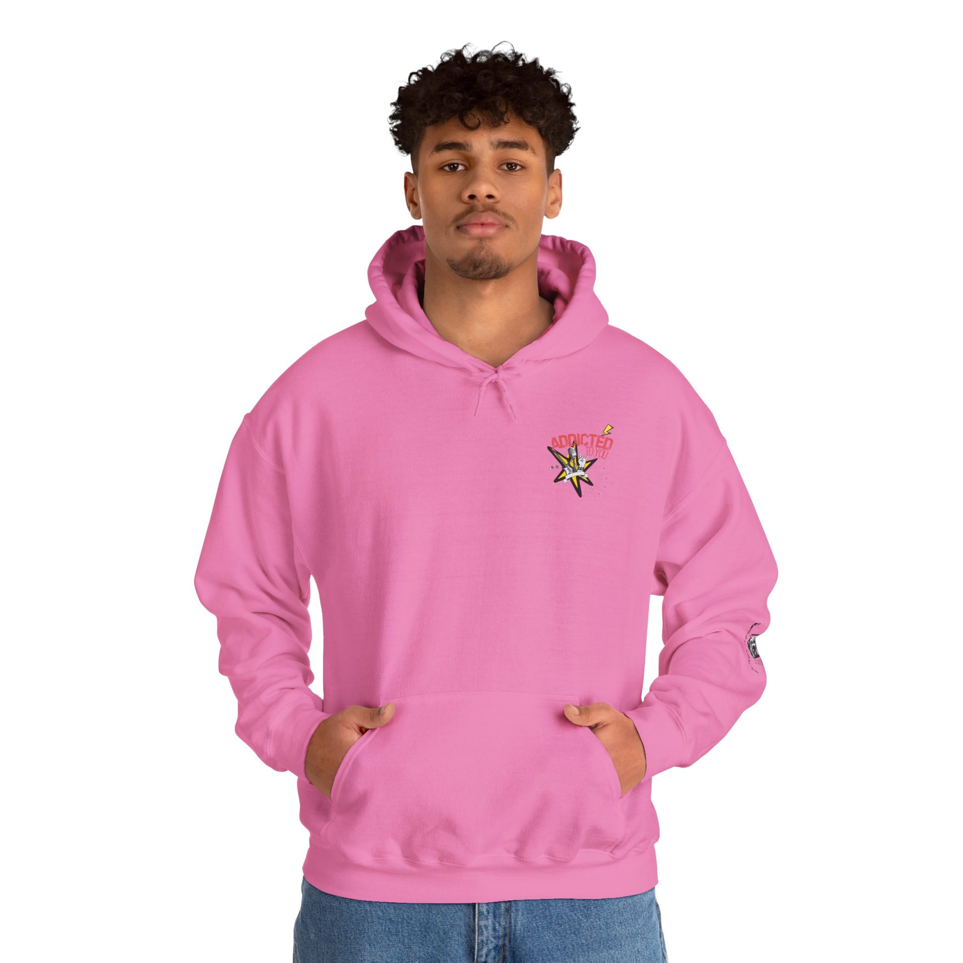 "Addicted to You" – Hoodie for the Lovesick & Lyrical - Addicted to You, Cute Gift for Her, Stylish Streetwear, Cozy Layering Piece, Unique Graphic Hoodie - Mixtape Hearts