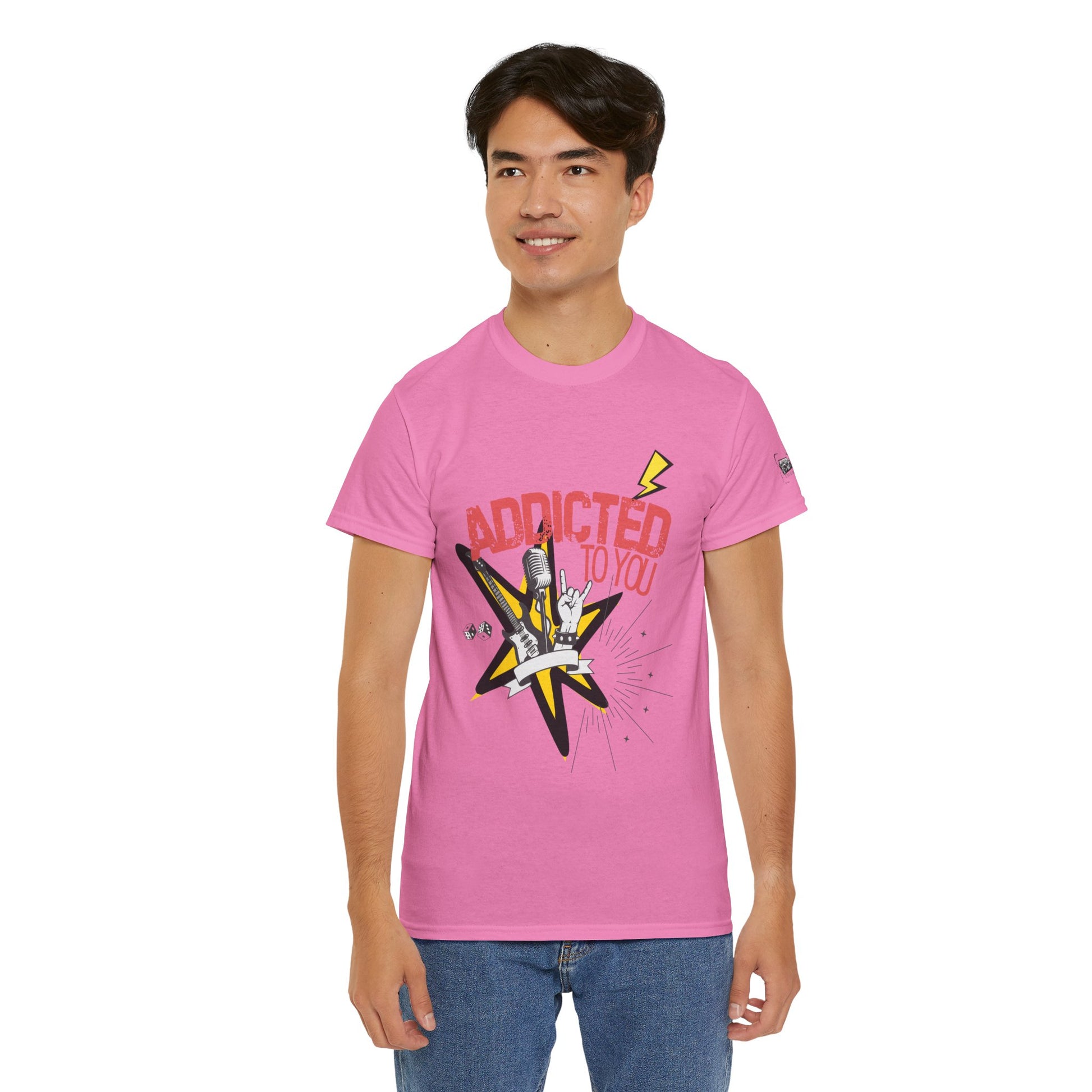"Addicted to You" – Sad Songs & Soft Cotton Tee | Casual Graphic Tee, Gift for Music Lovers, Trendy Streetwear, Comfortable Everyday Wear, [...] - Mixtape Hearts