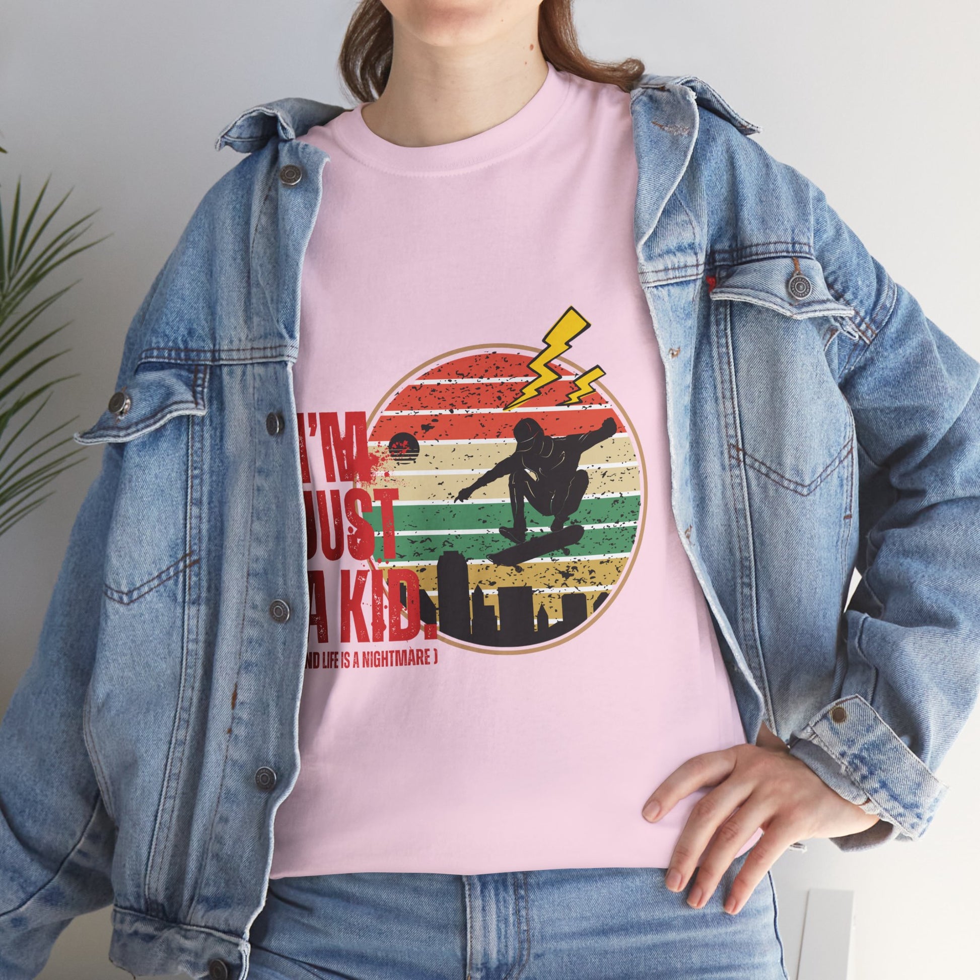 I’m Just a Kid T-Shirt – 2000s Pop Punk Graphic Tee Inspired by Simple Plan, Unisex Cotton T-Shirt, Gift for Young Explorers, Playful Design for All Ages - Mixtape Hearts