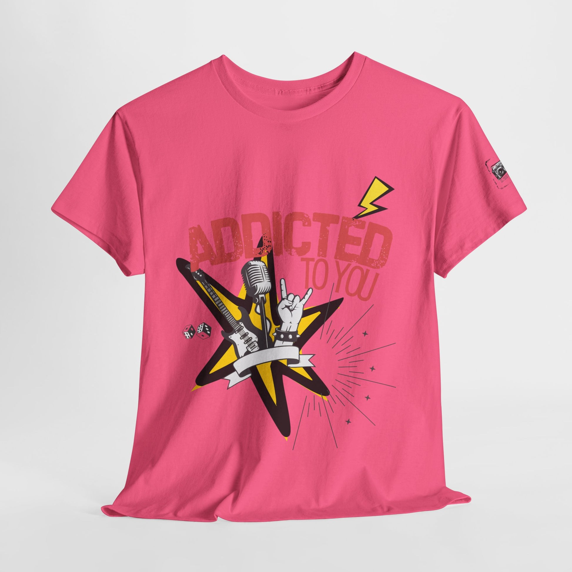 "Addicted to You" – Sad Songs & Soft Cotton Tee | Casual Graphic Tee, Gift for Music Lovers, Trendy Streetwear, Comfortable Everyday Wear, [...] - Mixtape Hearts