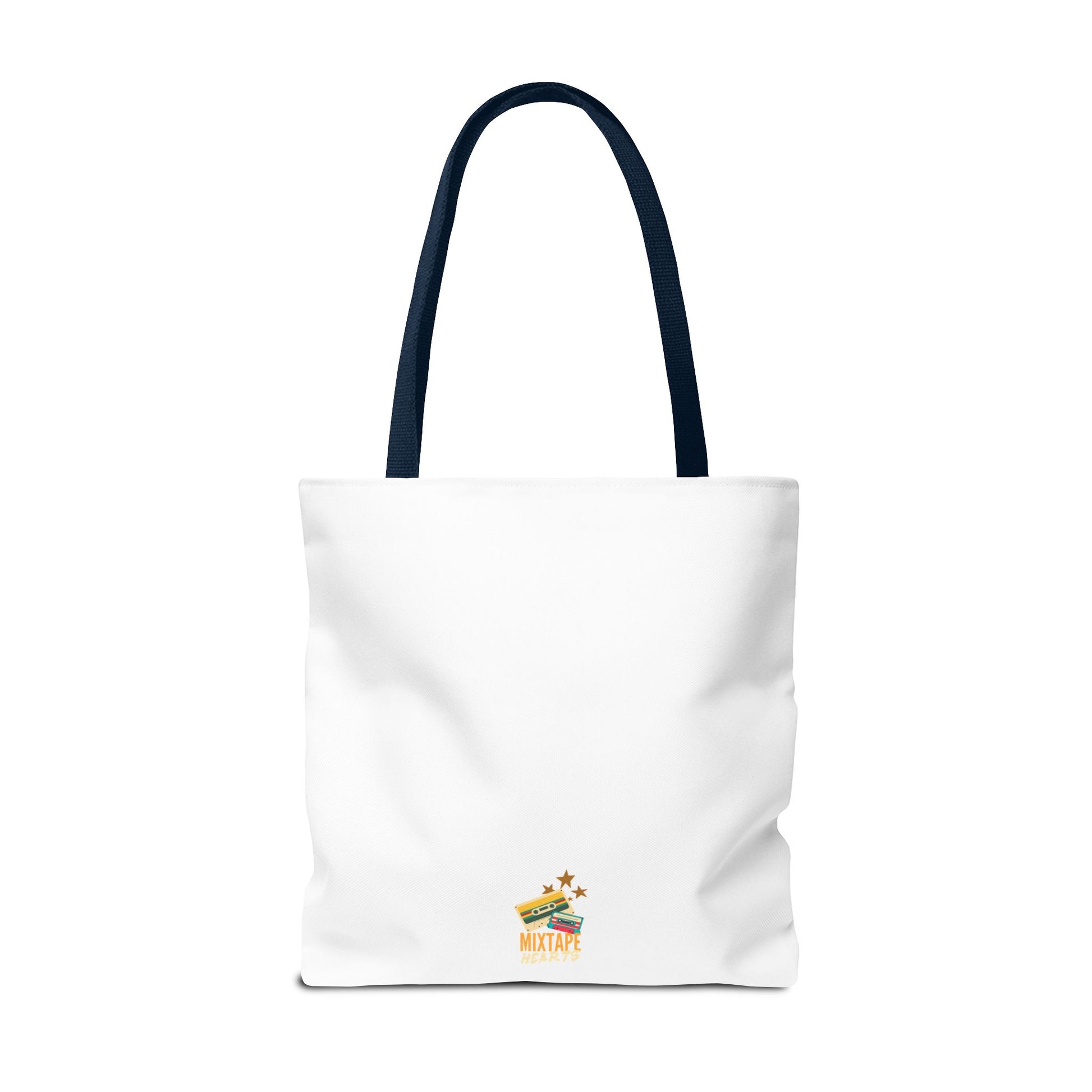 Too Many Posters, Not Enough Wall – Fangirl Era Tote Bag - AOP, Fun and Stylish, Perfect for Music Lovers, Gift for Friends, Everyday Use, Beach Bag, Eco-Friendly - Mixtape Hearts
