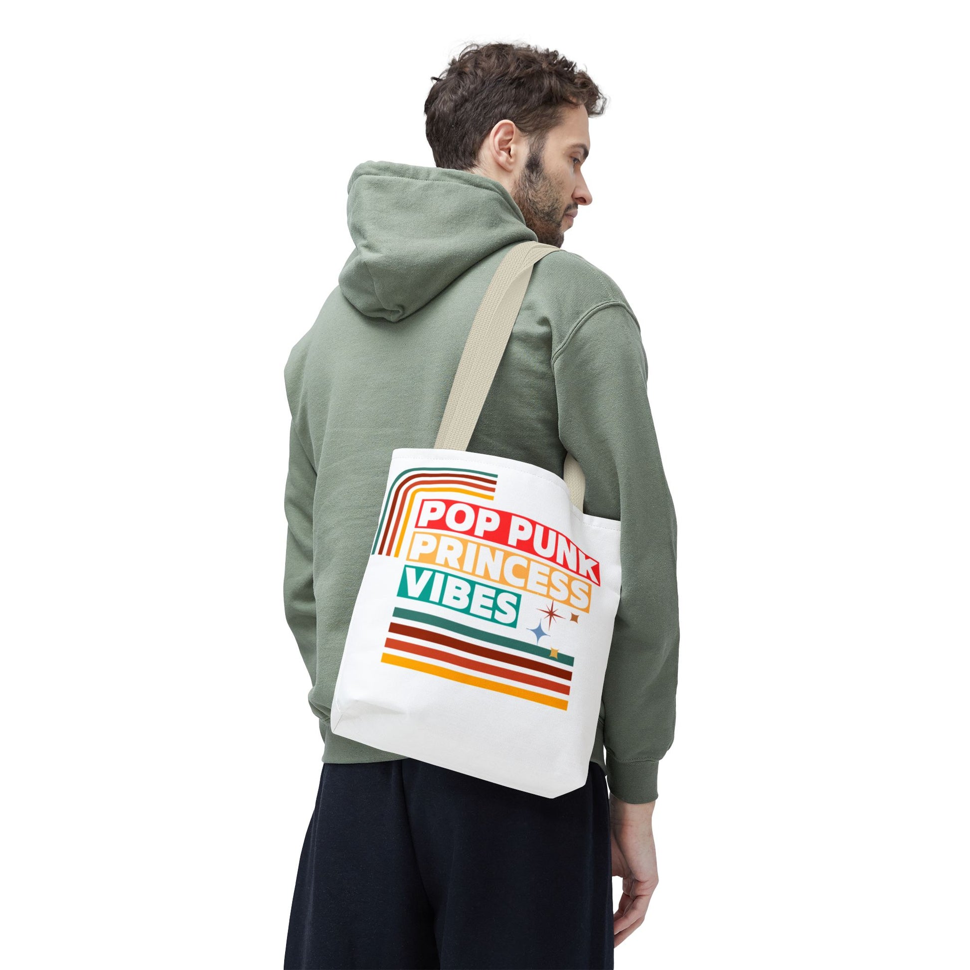 Pop Punk Princess Vibes – Loud & Cute Tote Bag– Emotional Era Tote Bag - AOP, Fun and Stylish, Perfect for Music Lovers, Gift for Friends, Everyday Use, Beach Bag, Eco-Friendly - Mixtape Hearts