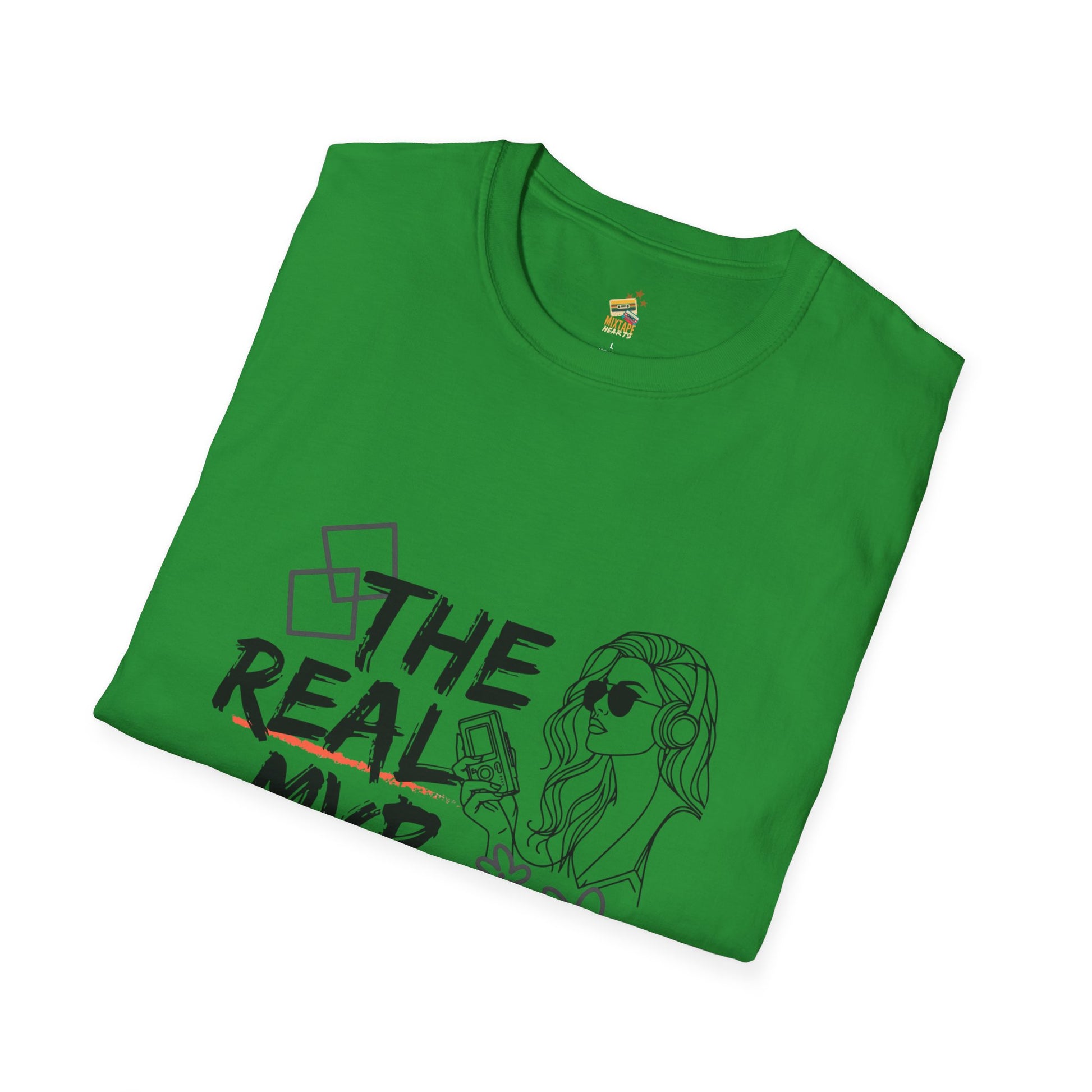 The Real MVP: My Walkman – 90s Nostalgia Unisex Tee| Gift for Walkman Fans, Vintage Style Tee, Casual Wear, Concert Outfit, Unisex Apparel - Mixtape Hearts